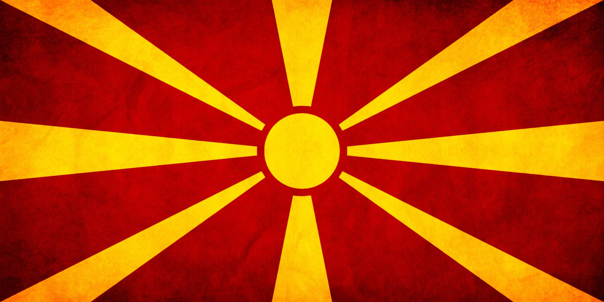 Macedonia Flag Eight Sun Rays
