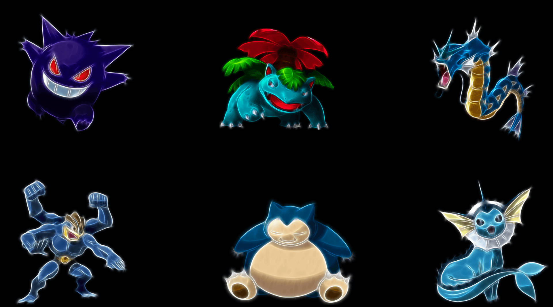 Machamp Black Background Gen 1 Background