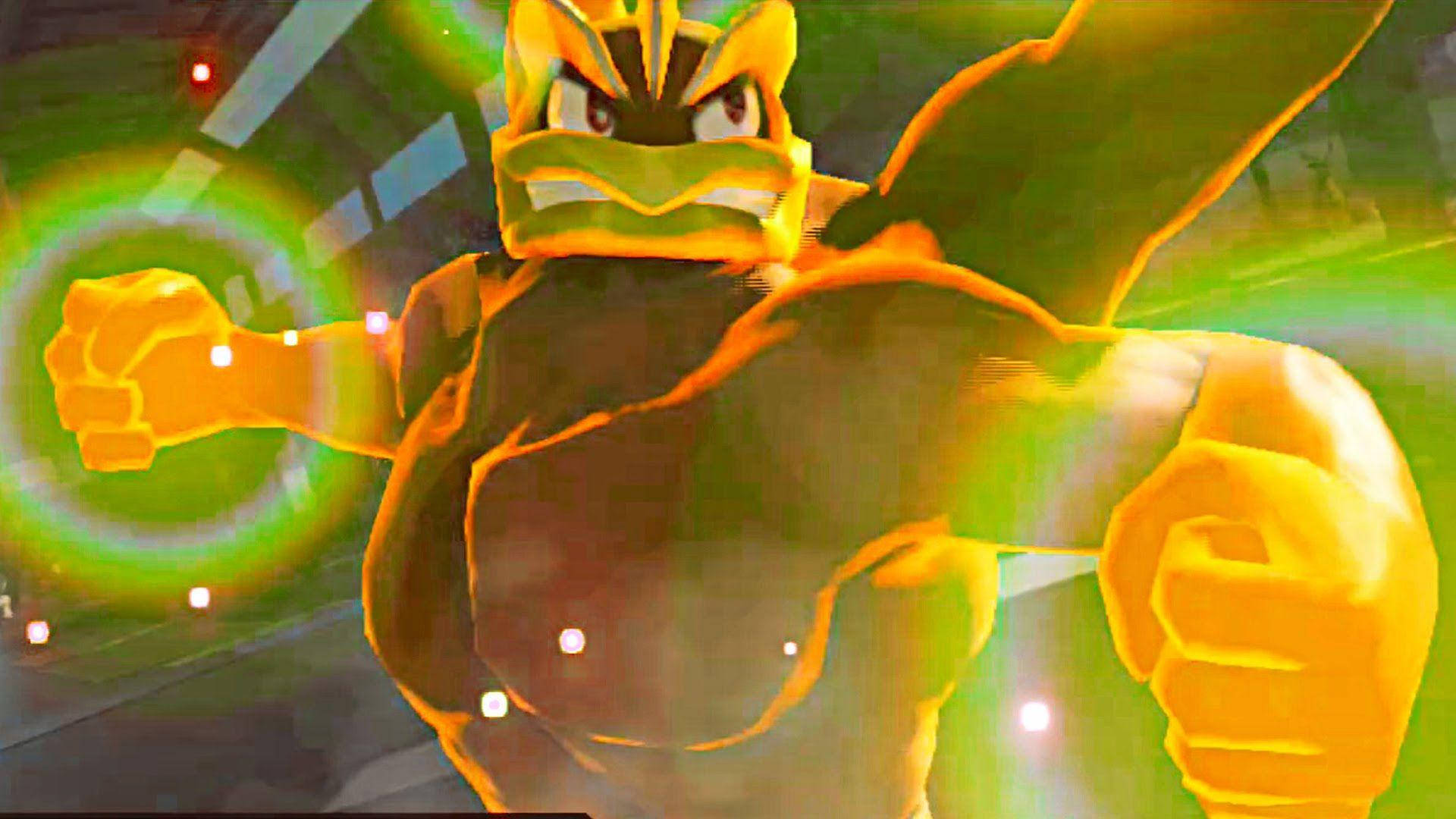 Machamp Golden About To Punch Background