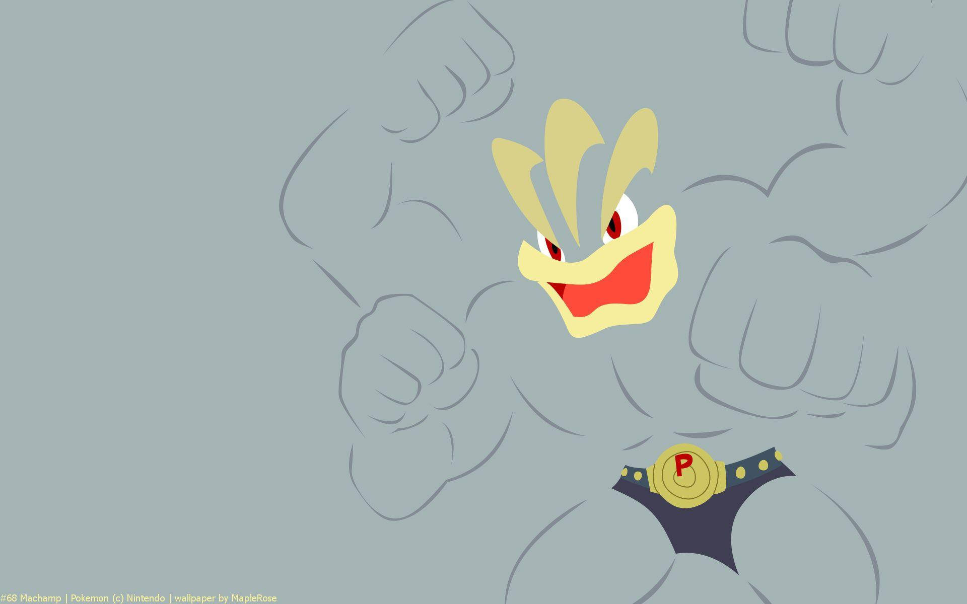 Machamp Gray Outline Background