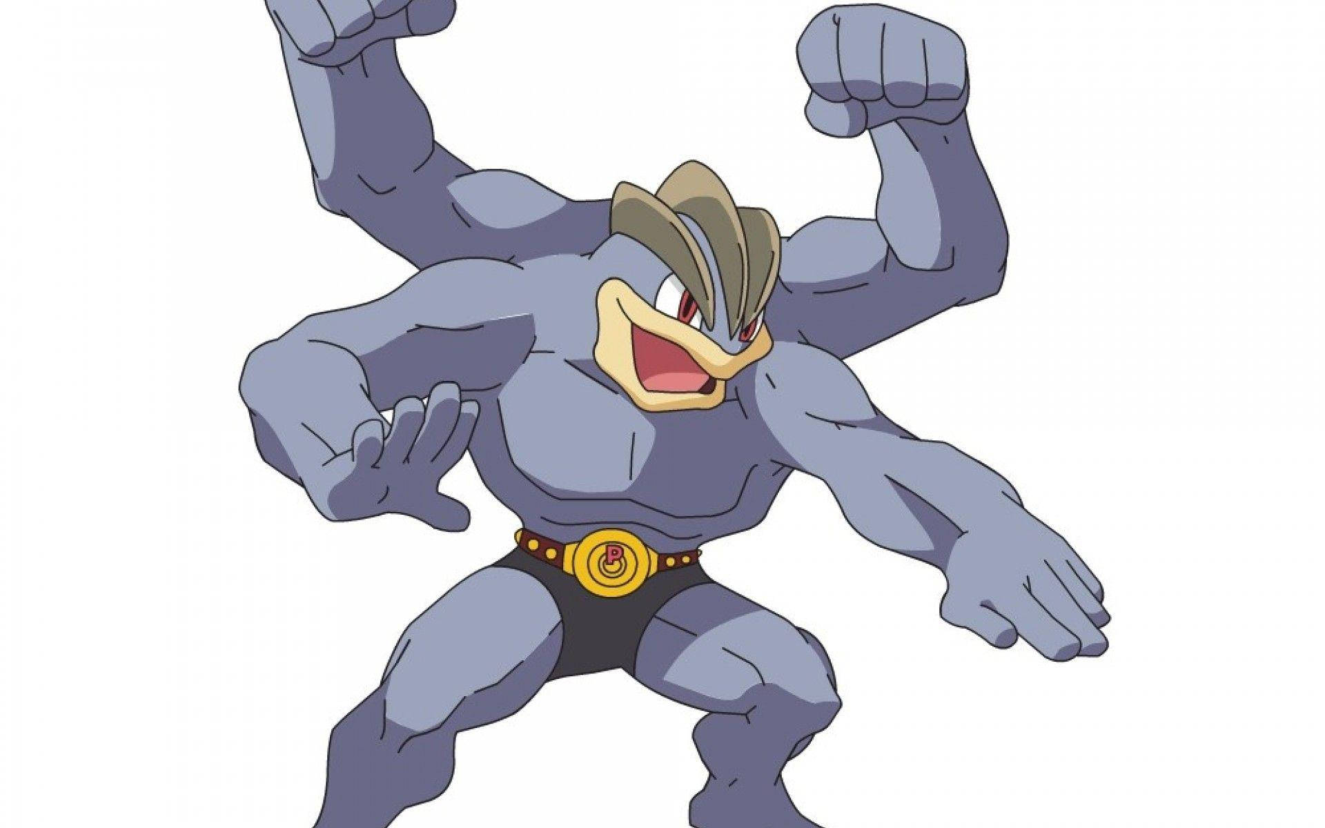 Machamp Official Art White Background Background