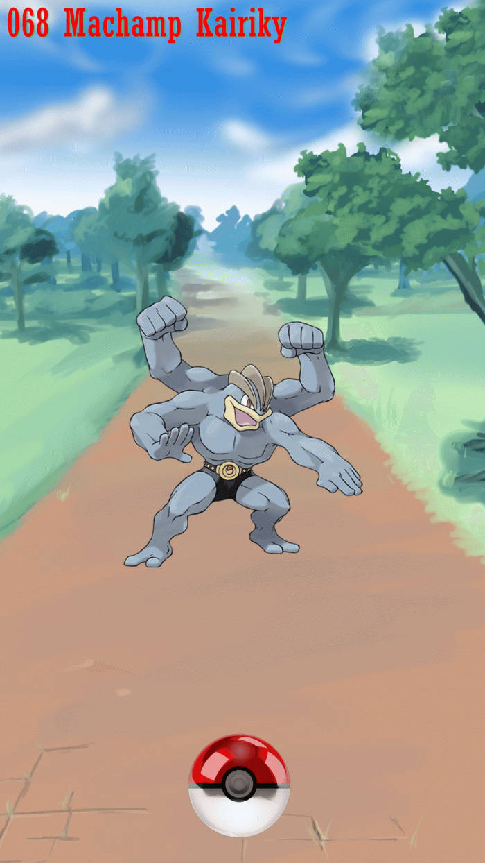 Machamp Pokemon Go Fanart Background