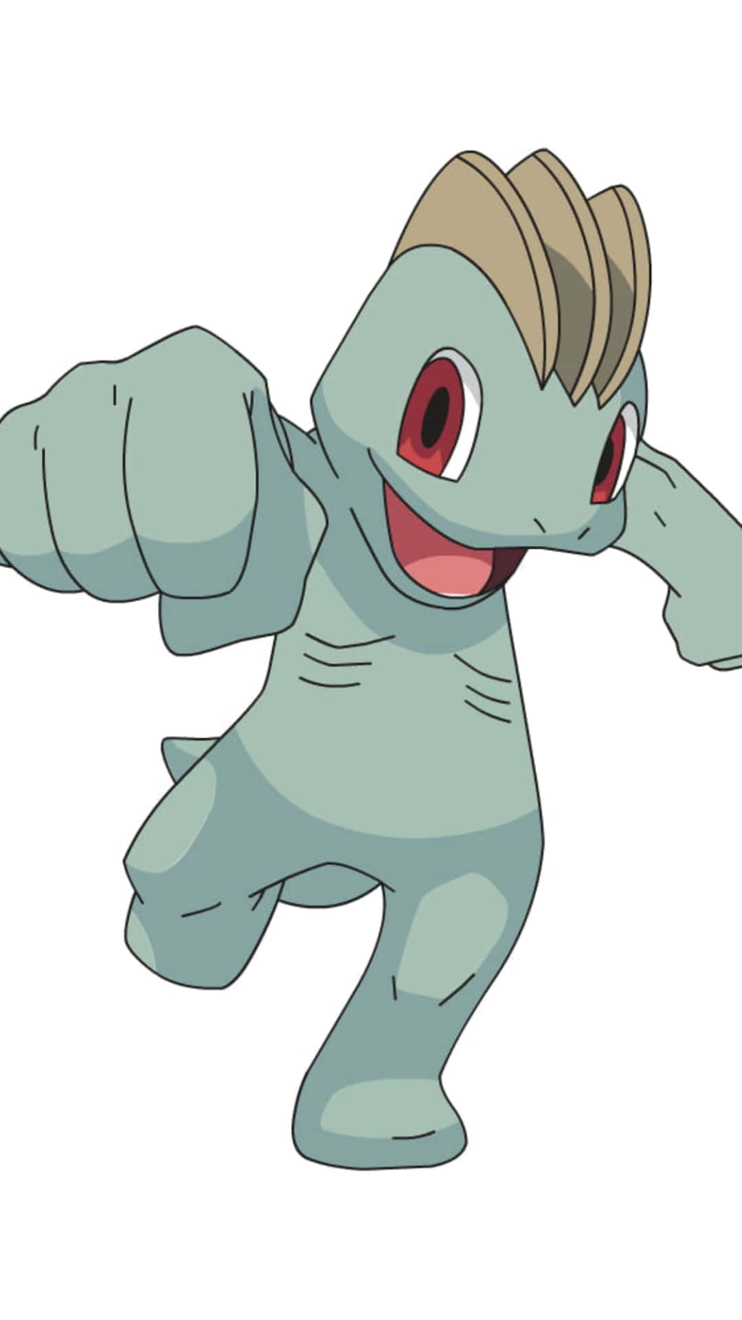 Machop Illustration On White Background