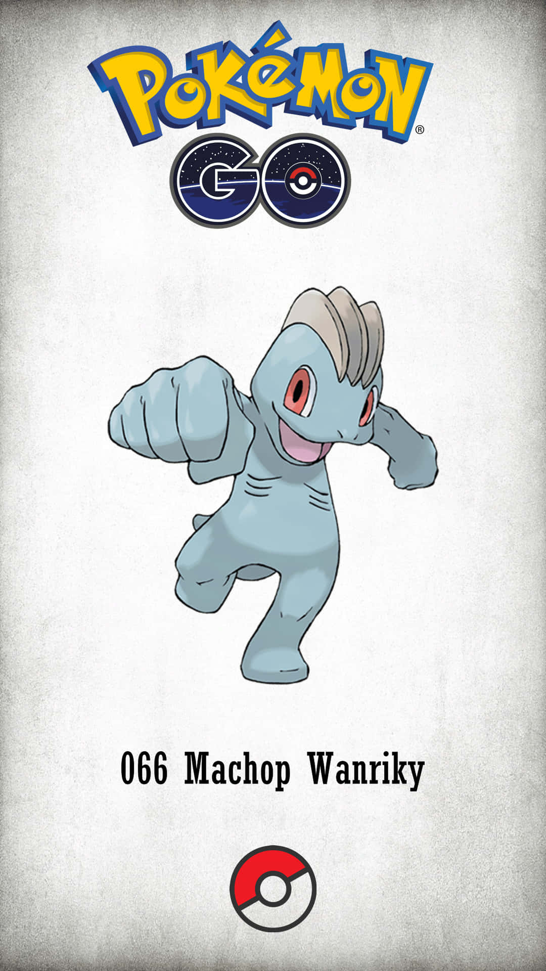 Machop Illustration With Pokedex Number