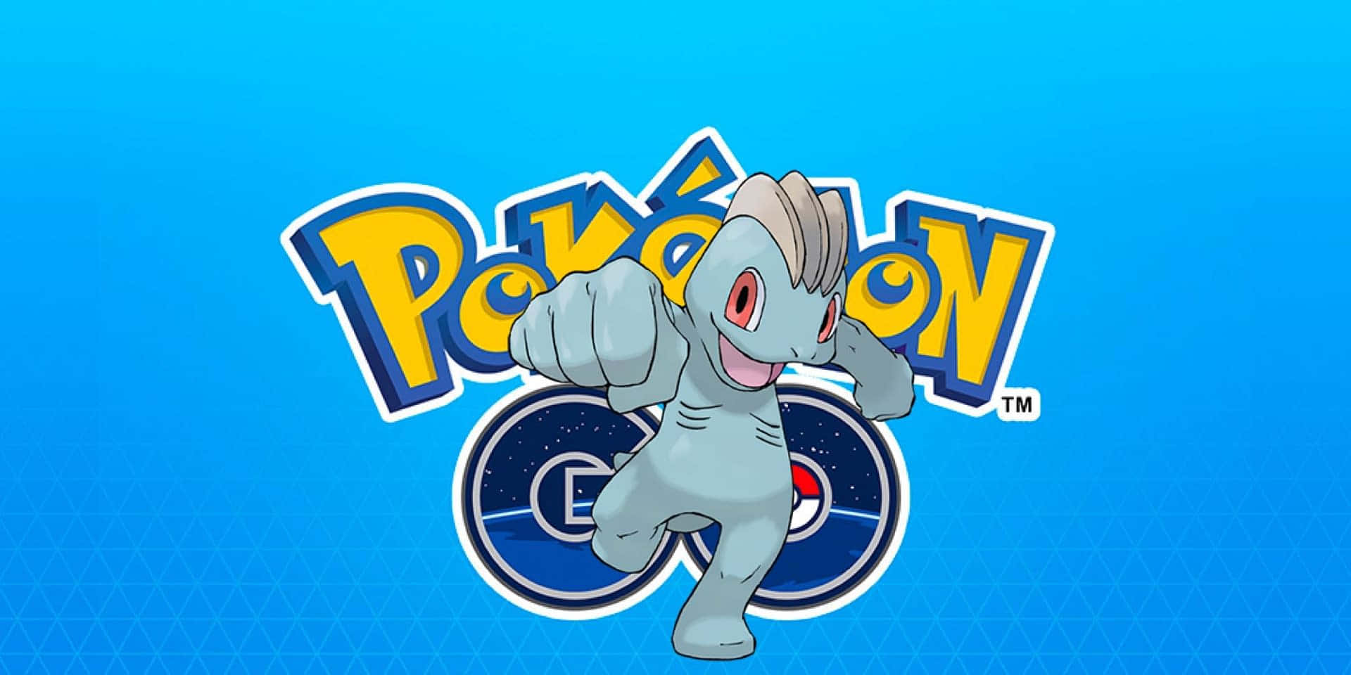 Machop With Pokemon Go Background