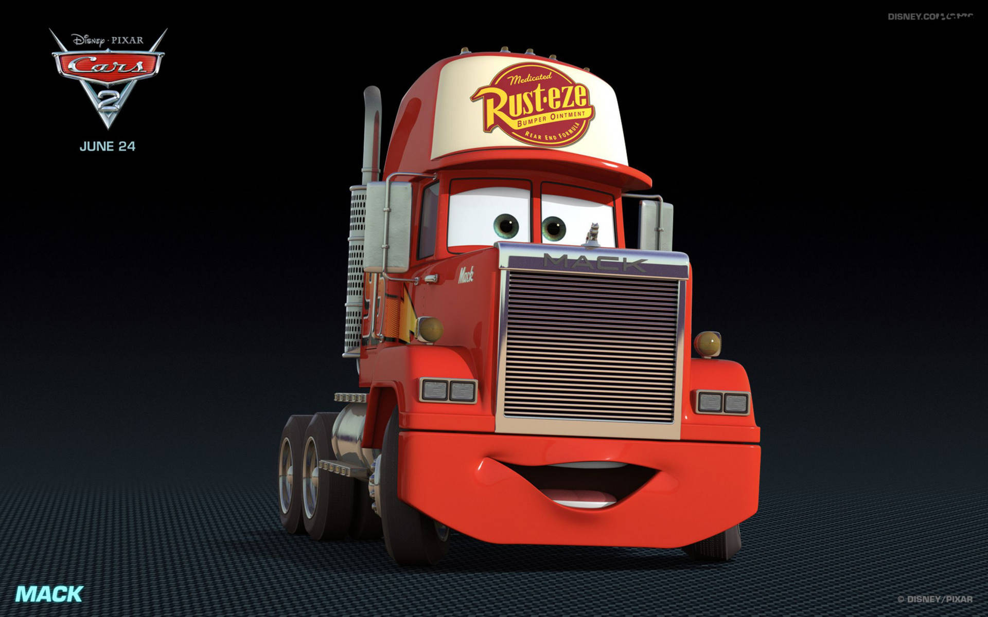 Mack From Disney Pixar's Cars 2 Background