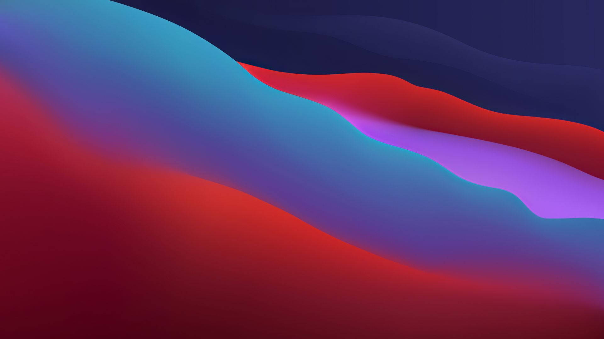 Macos Big Sur Red And Blue Waves
