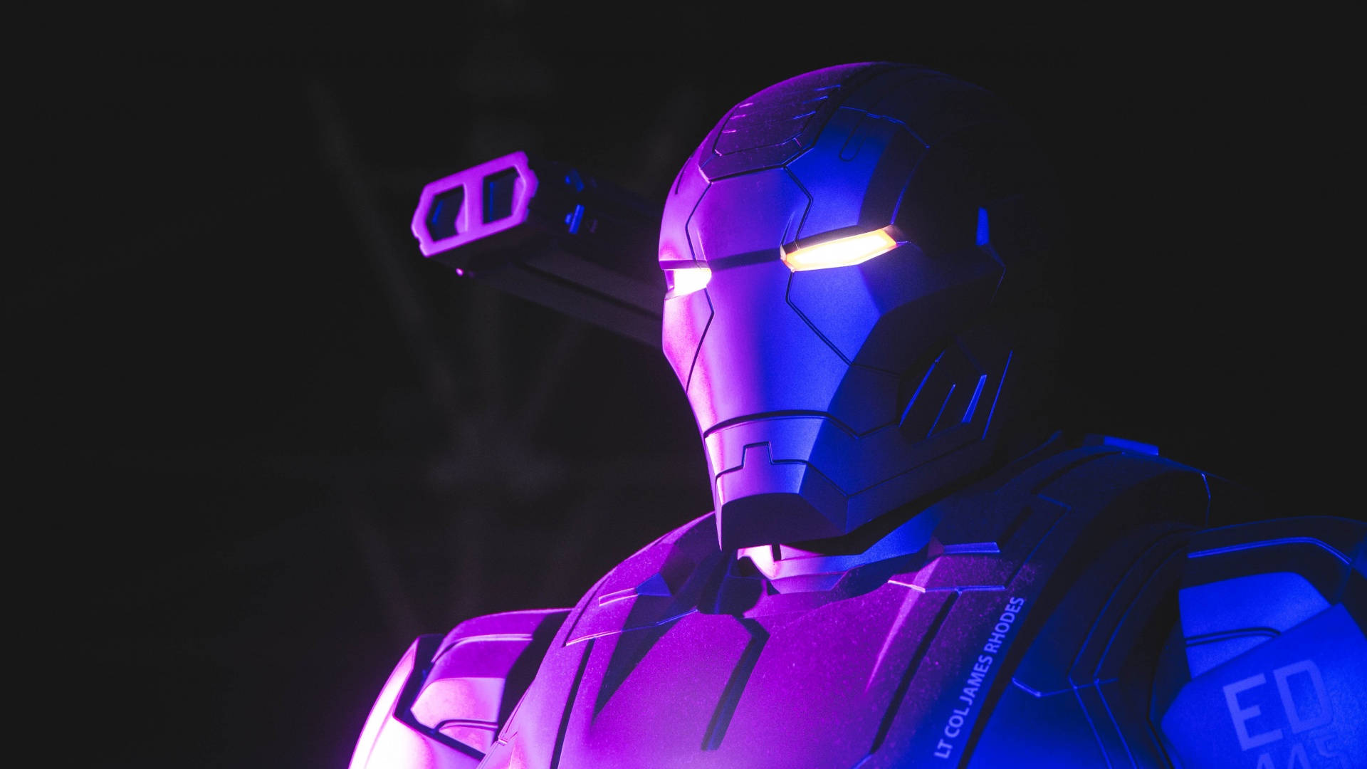 Macos Mojave Purple Iron Man Background