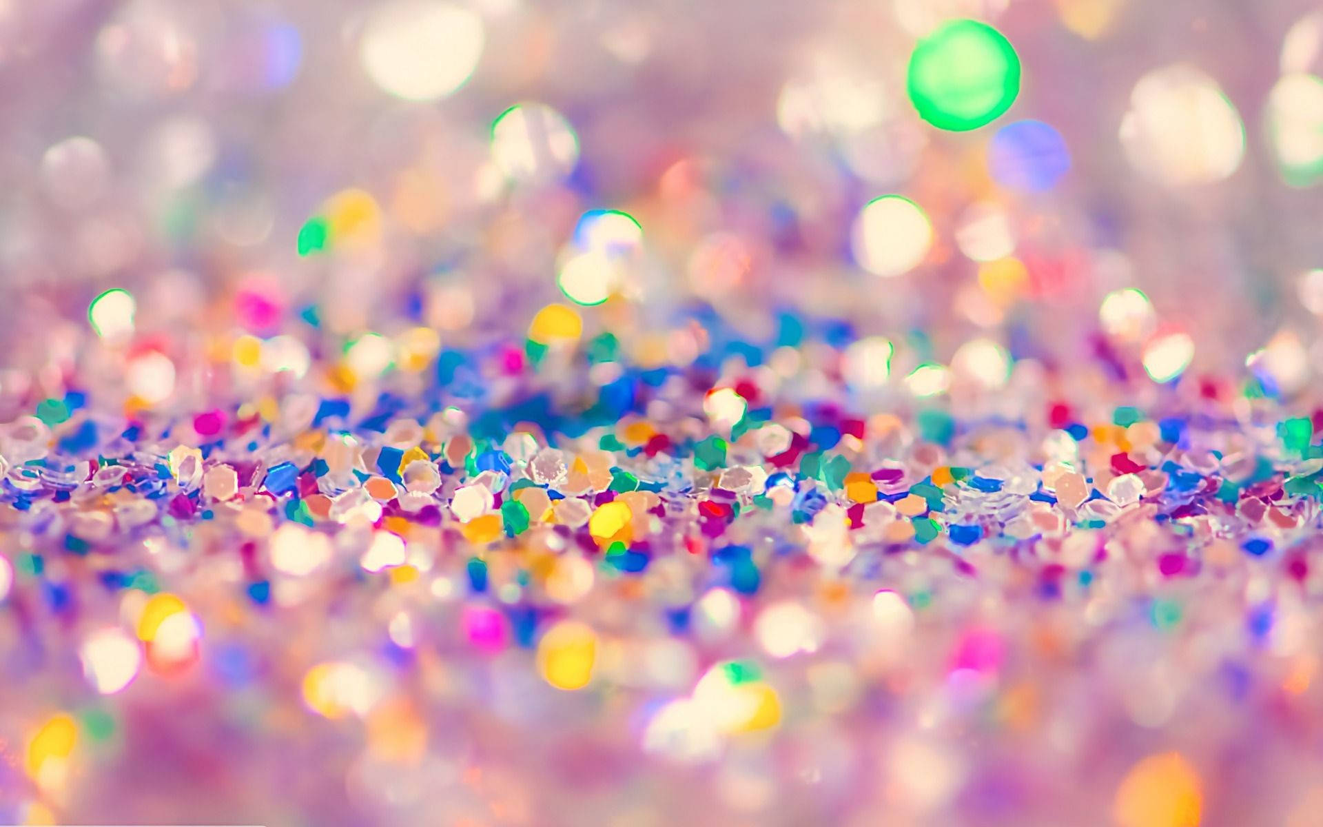 Macro Colorful Silver Glitter Background