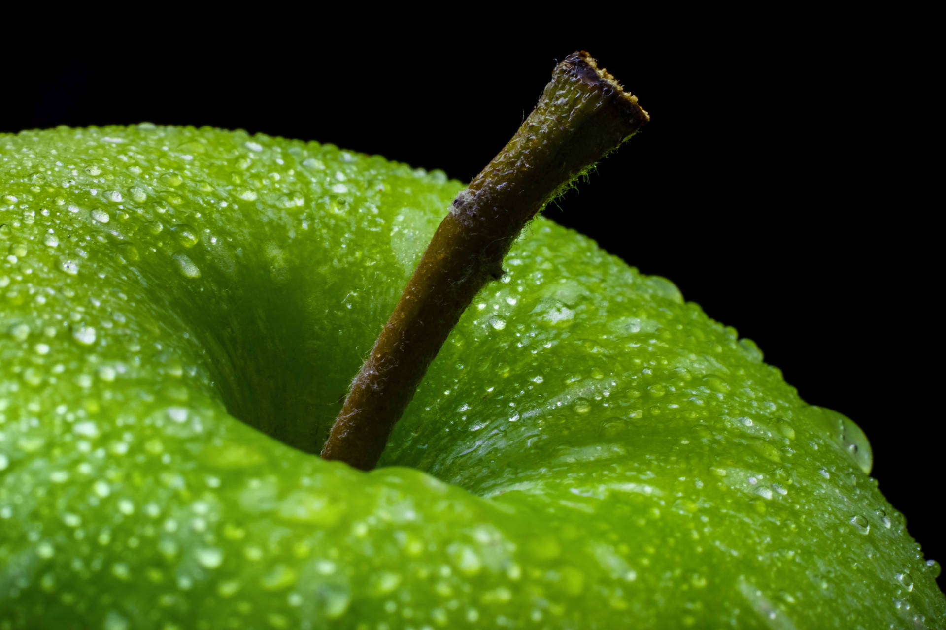 Macro Green Apple Food Desktop Background