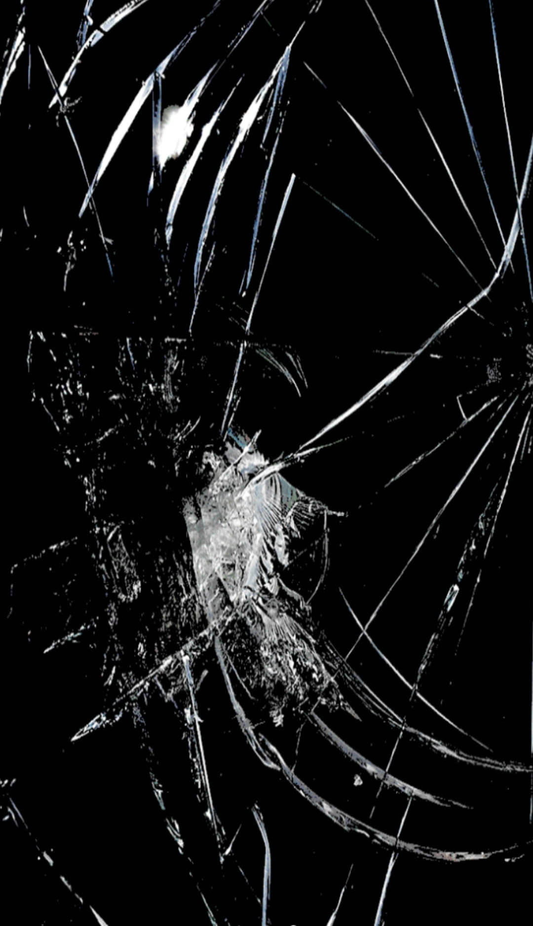 Macro Shot Image Of Broken Glass