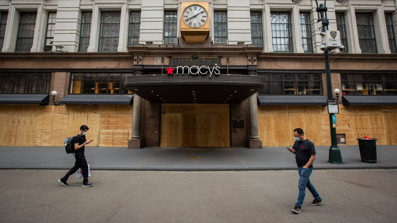 Macy's Boarded-up Storefront