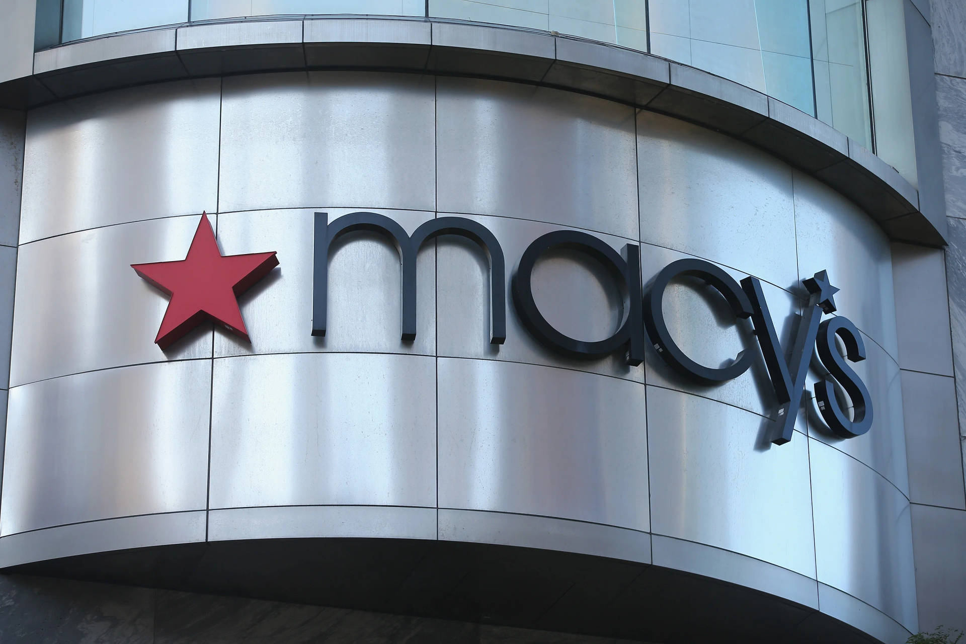 Macys On Silver Wall Background