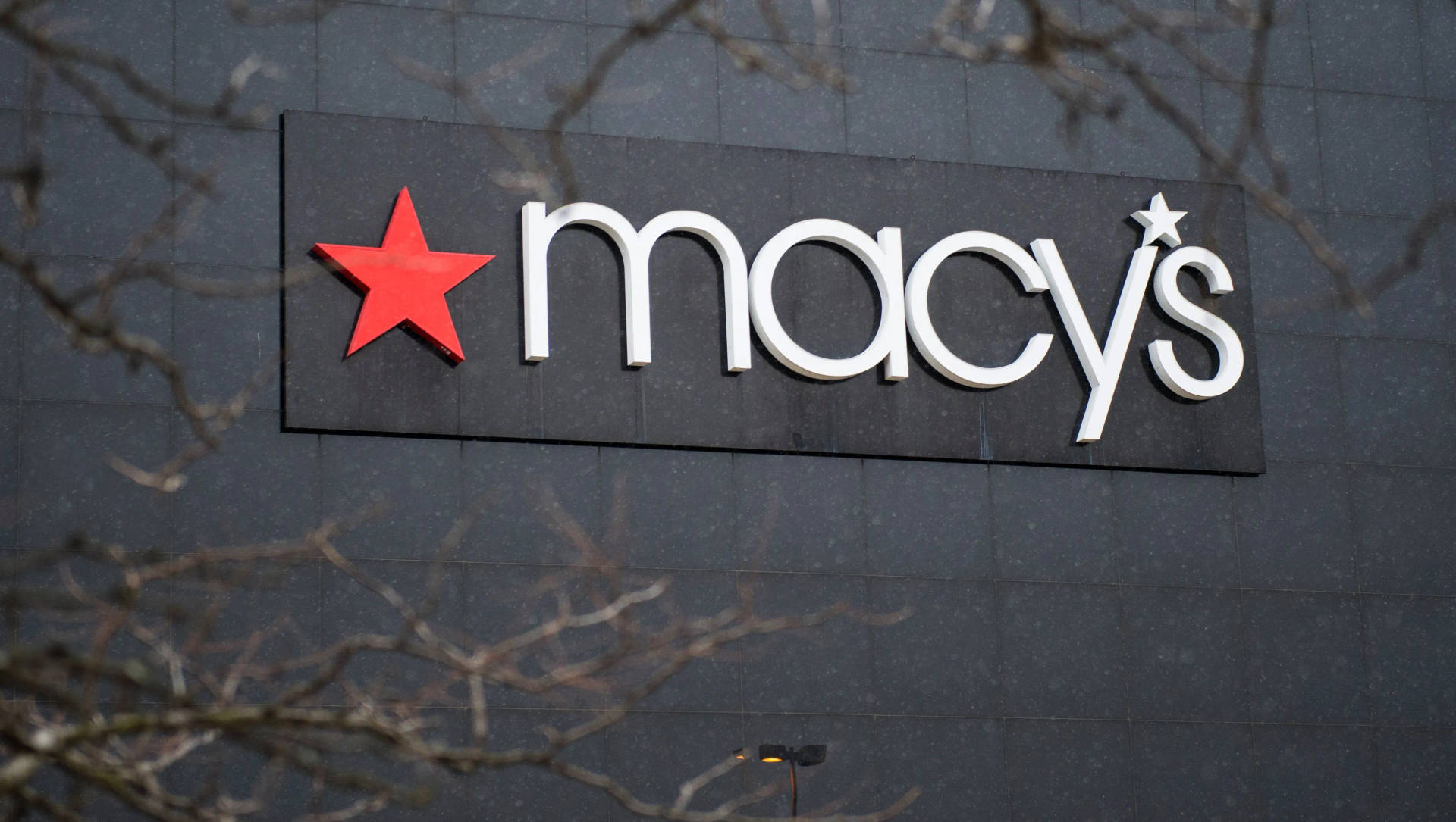 Macys Sign On Black Building