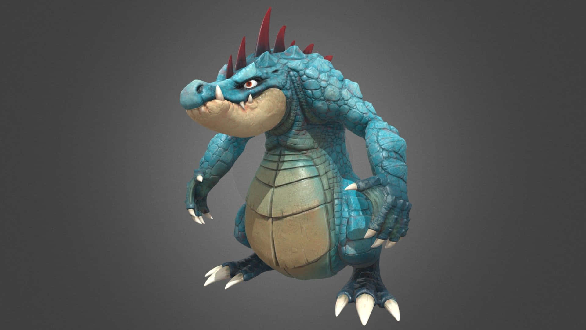 Mad 3d Model Of Feraligatr Background