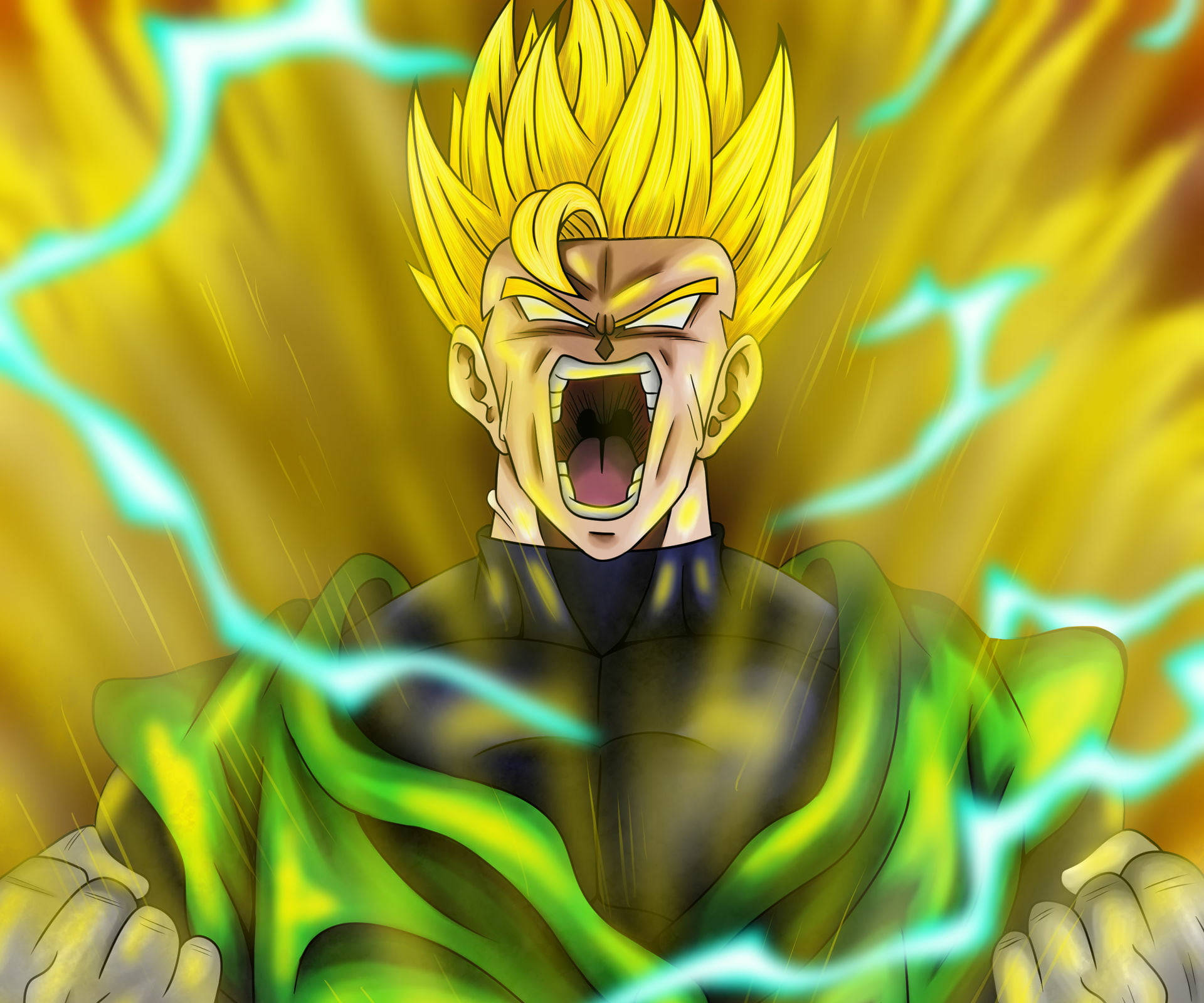 Mad Gohan Super Saiyan 2 Background