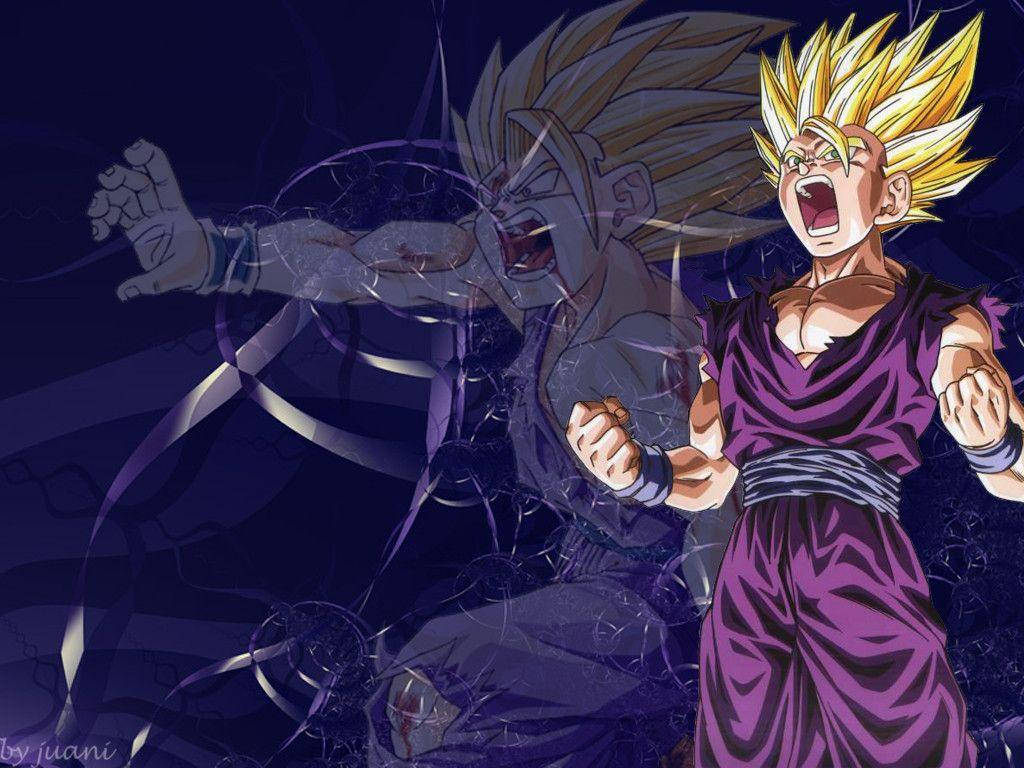 Mad Gohan Super Saiyan 2 Mode Background