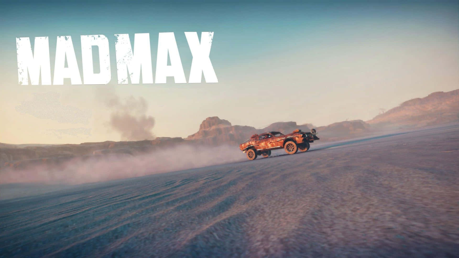 Mad Max Desert Car Chase Background