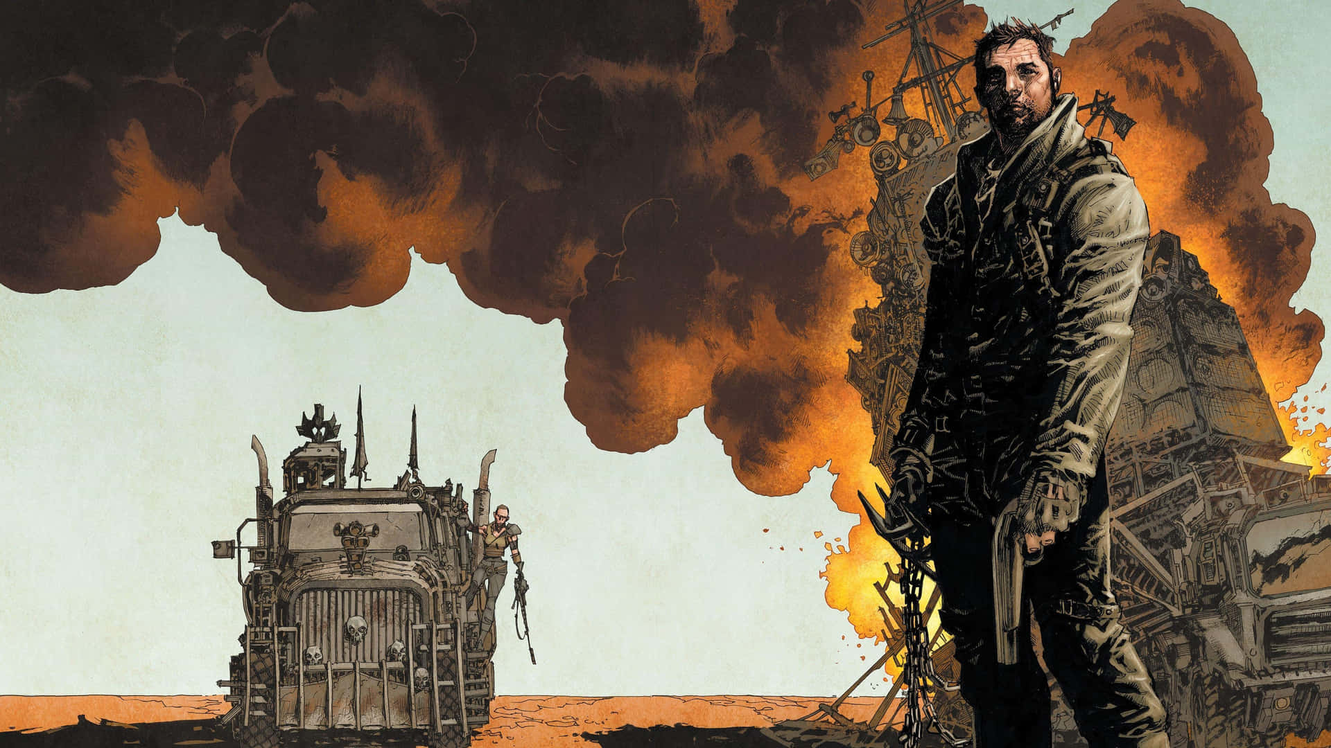 Mad Max Post Apocalyptic Wasteland Background