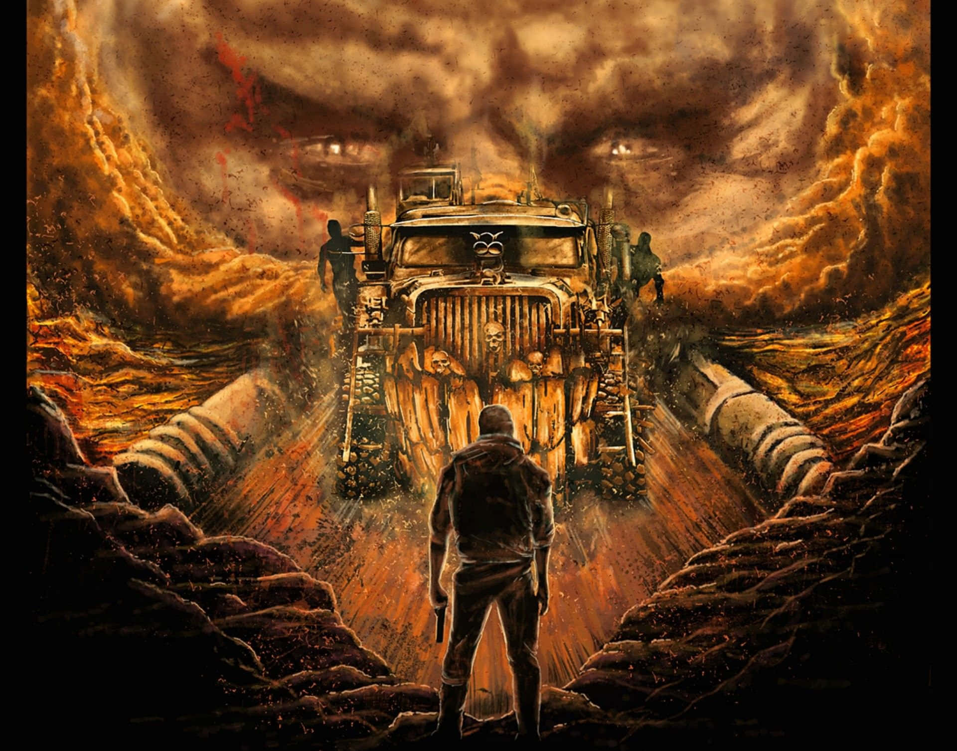 Mad Max - The Road To Hell Poster Background