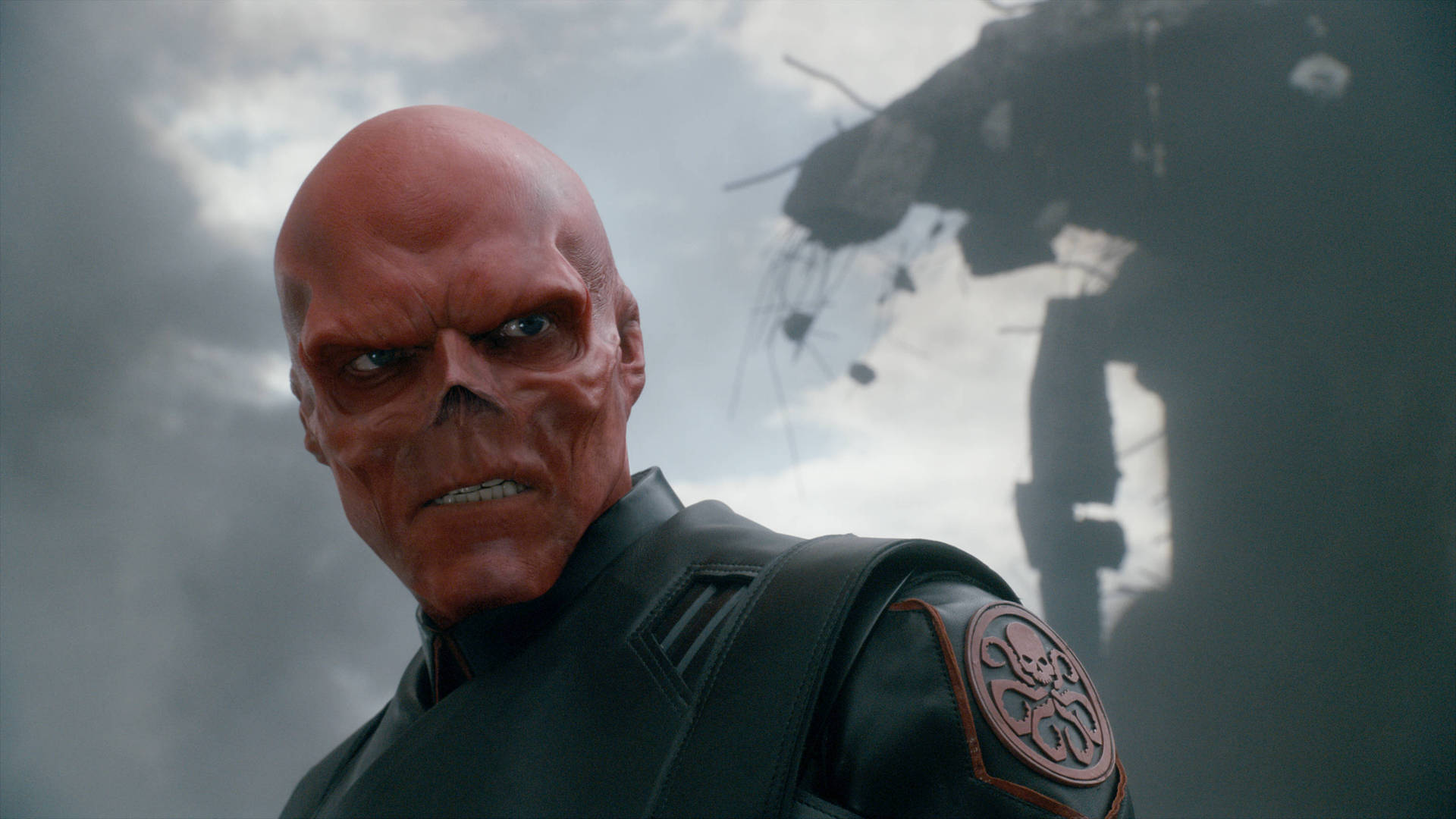 Mad Red Skull Background