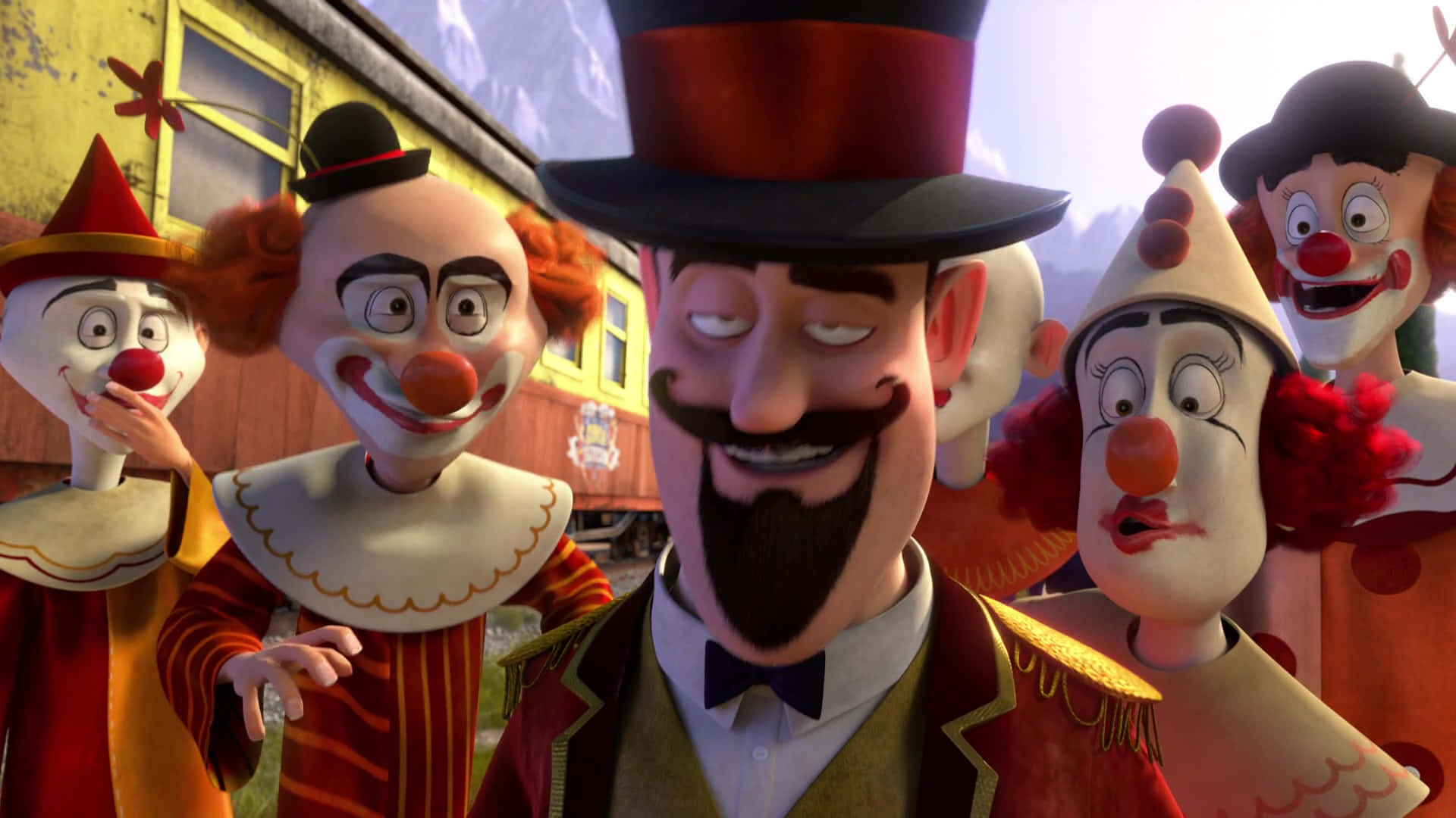 Madagascar 3 Crew On The Run For Adventure Background