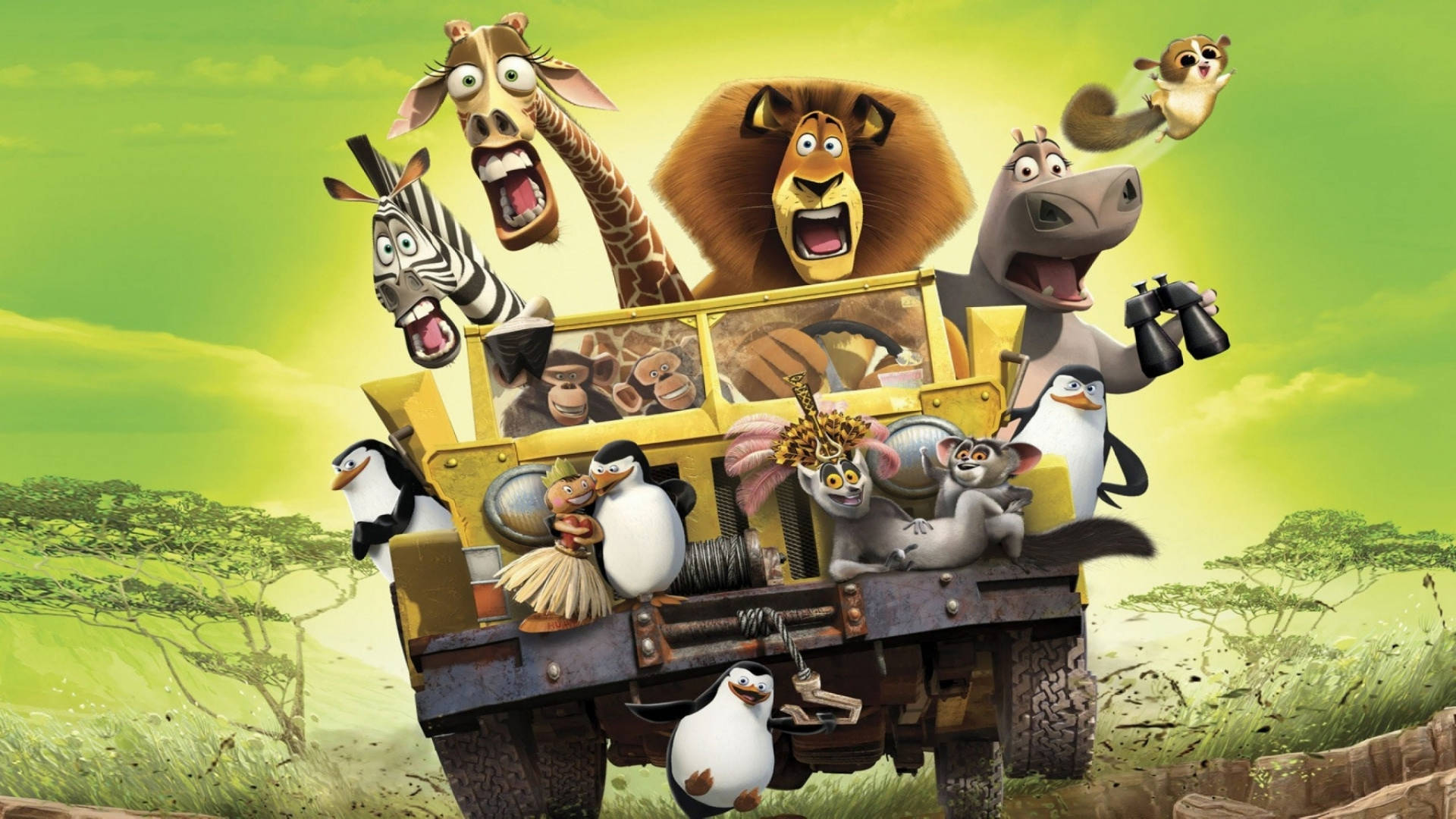 Madagascar Driving Characters Background