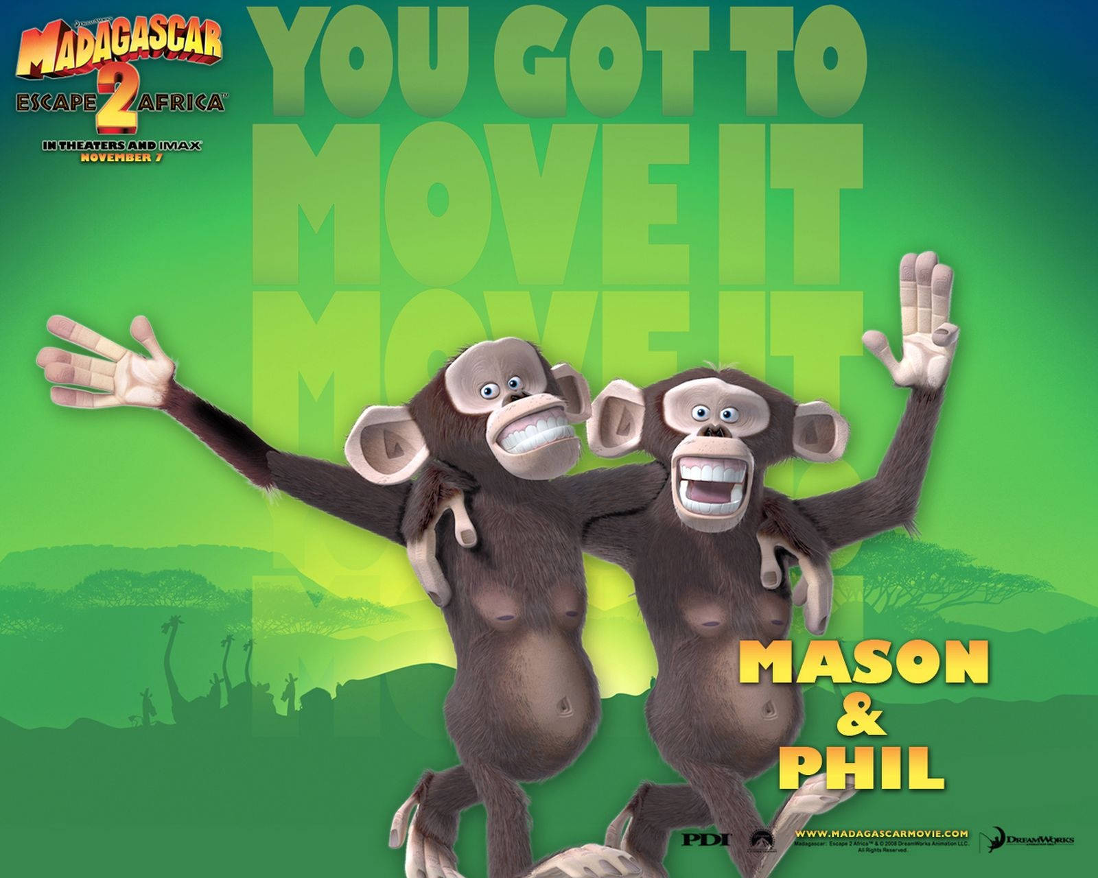 Madagascar Mason Twins Background
