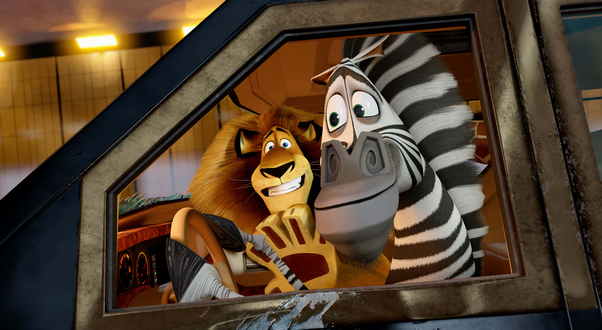 Madagascar3 Lionand Zebra Friends