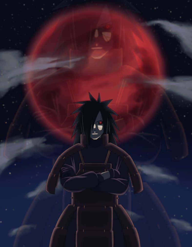 Madara Akatsuki Red Moon Iphone Background
