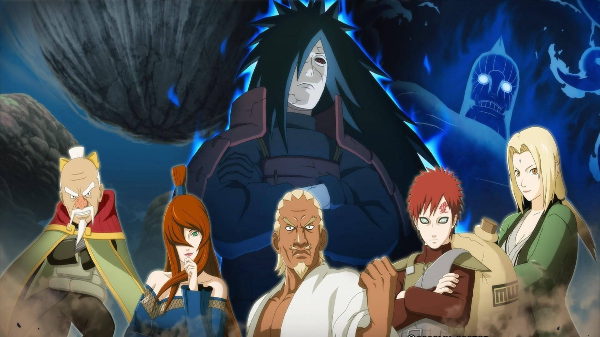 Madara And Five Kage Background