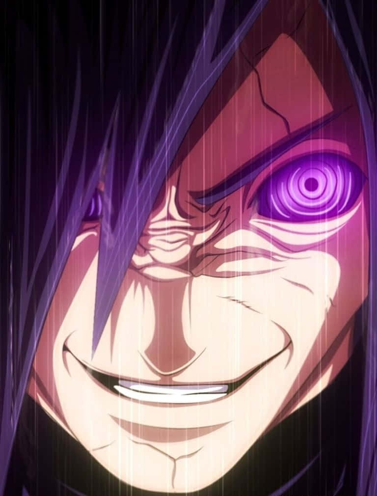 Madara Naruto Rinnegan Evil Smile Iphone Background