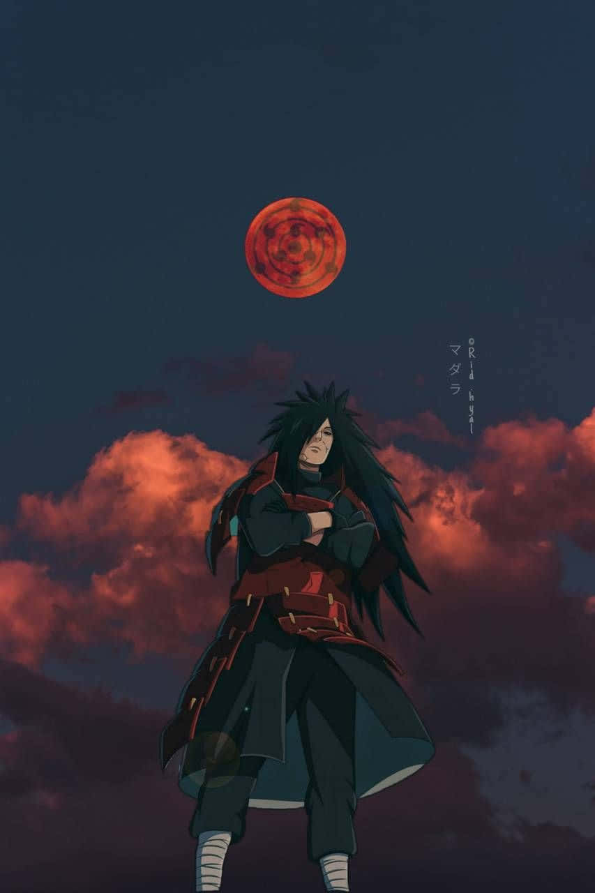 Madara Uchiha, A Legendary Warrior From The Anime Series Naruto Background