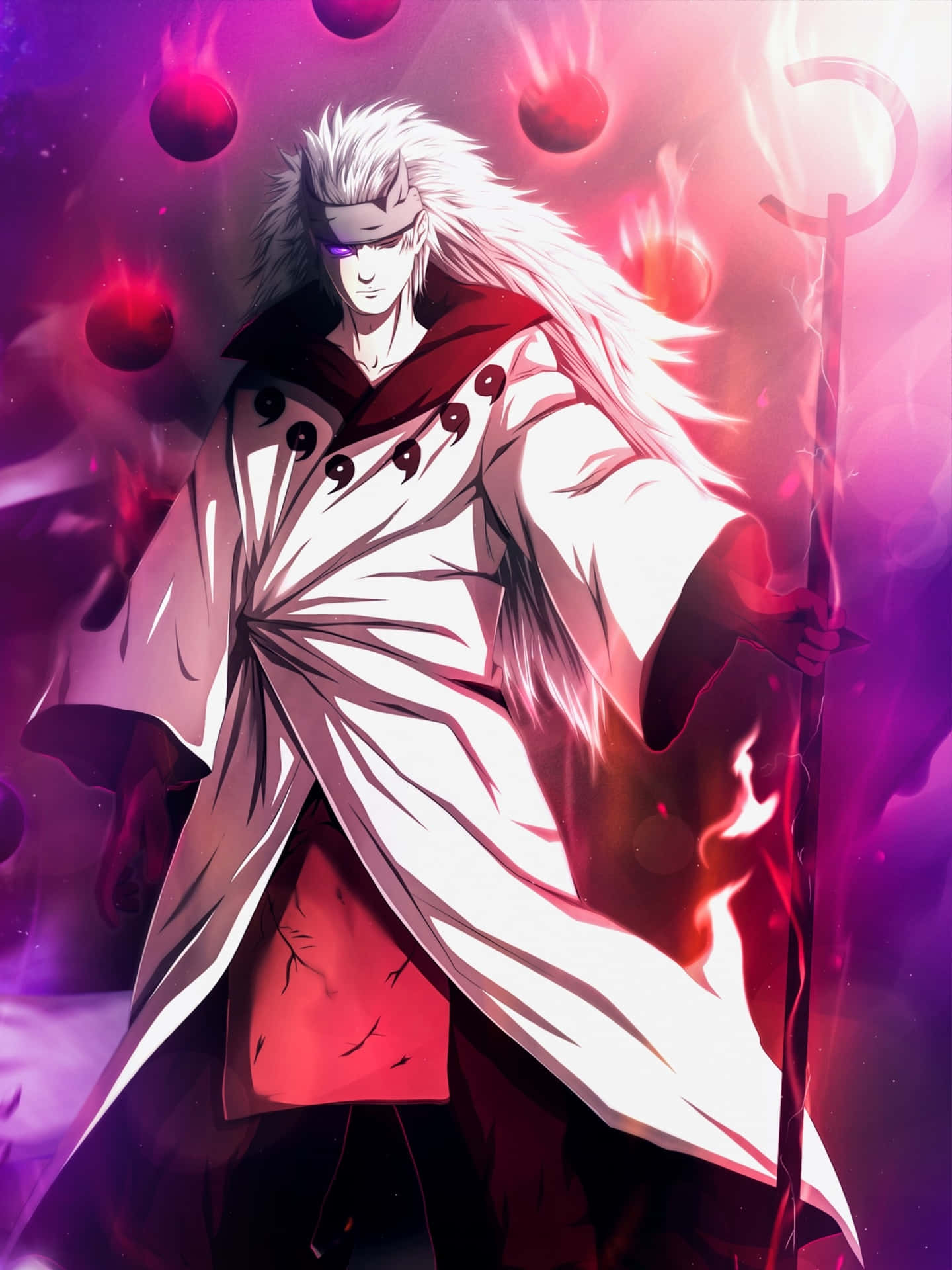 Madara Uchiha, A Powerful Ninja From The Naruto Series Background