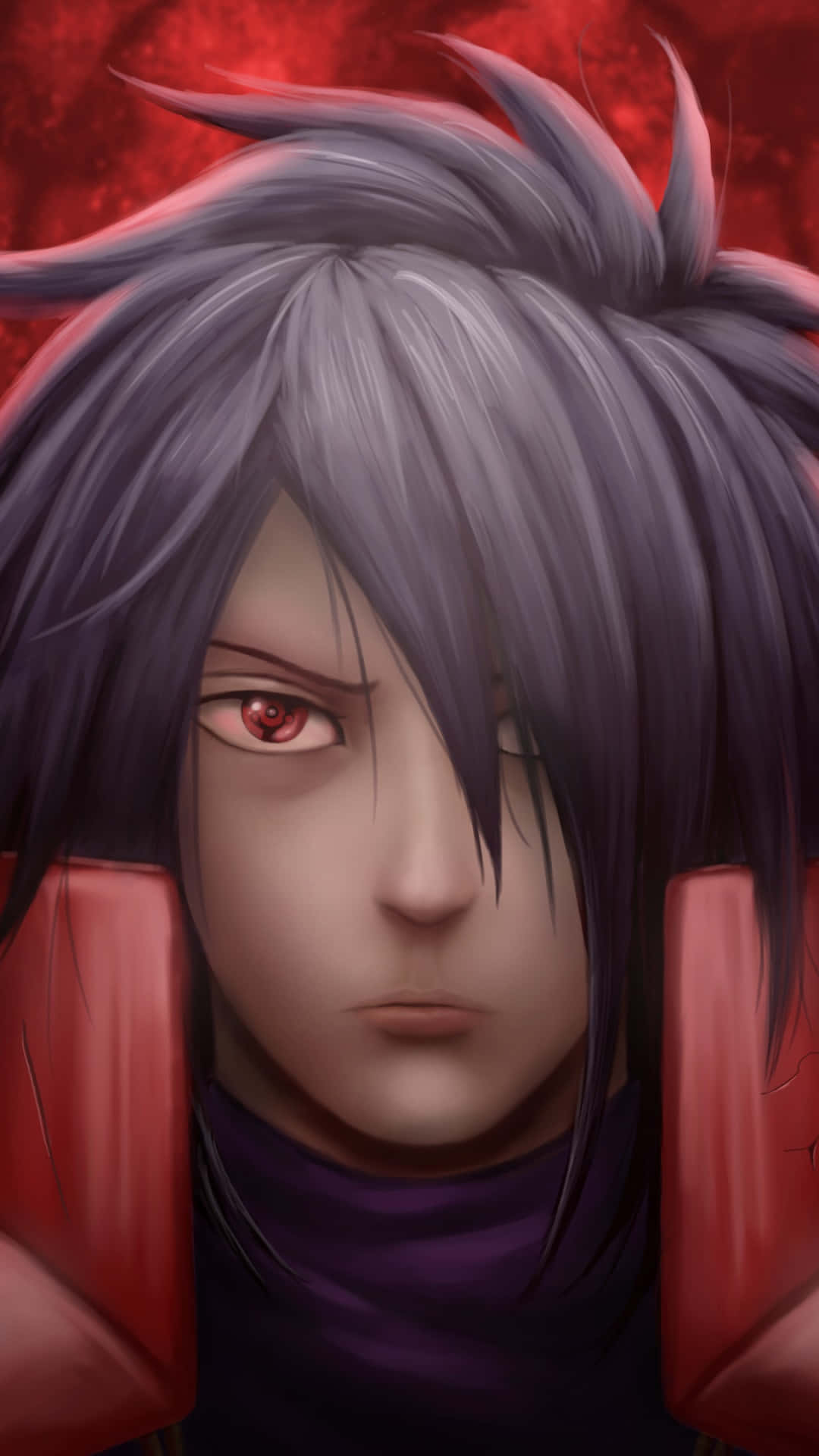 Madara Uchiha In The Center Of Epic Naruto Battle Background