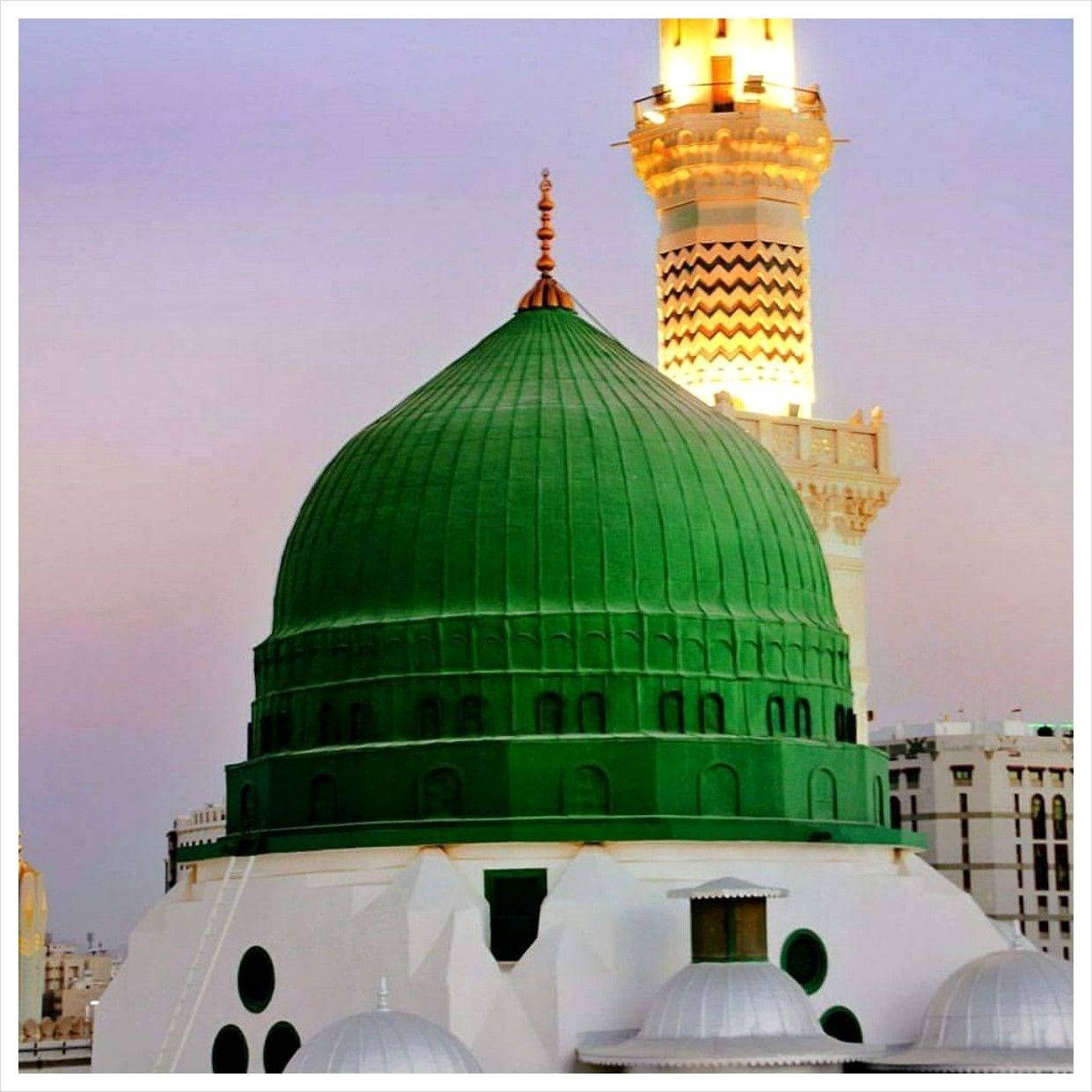 Madina Sharif Green Dome Background