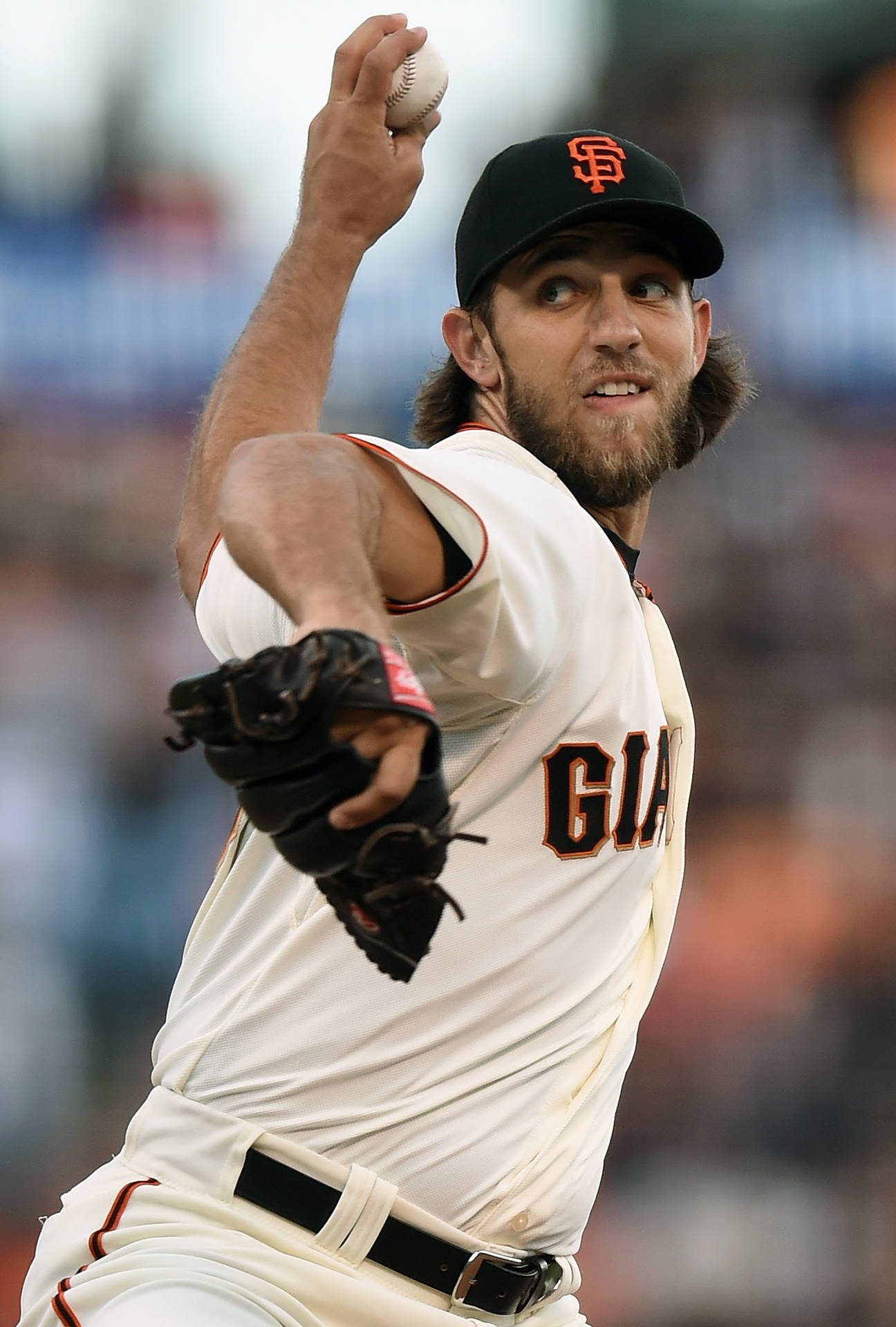 Madison Bumgarner Baseball Throw Background