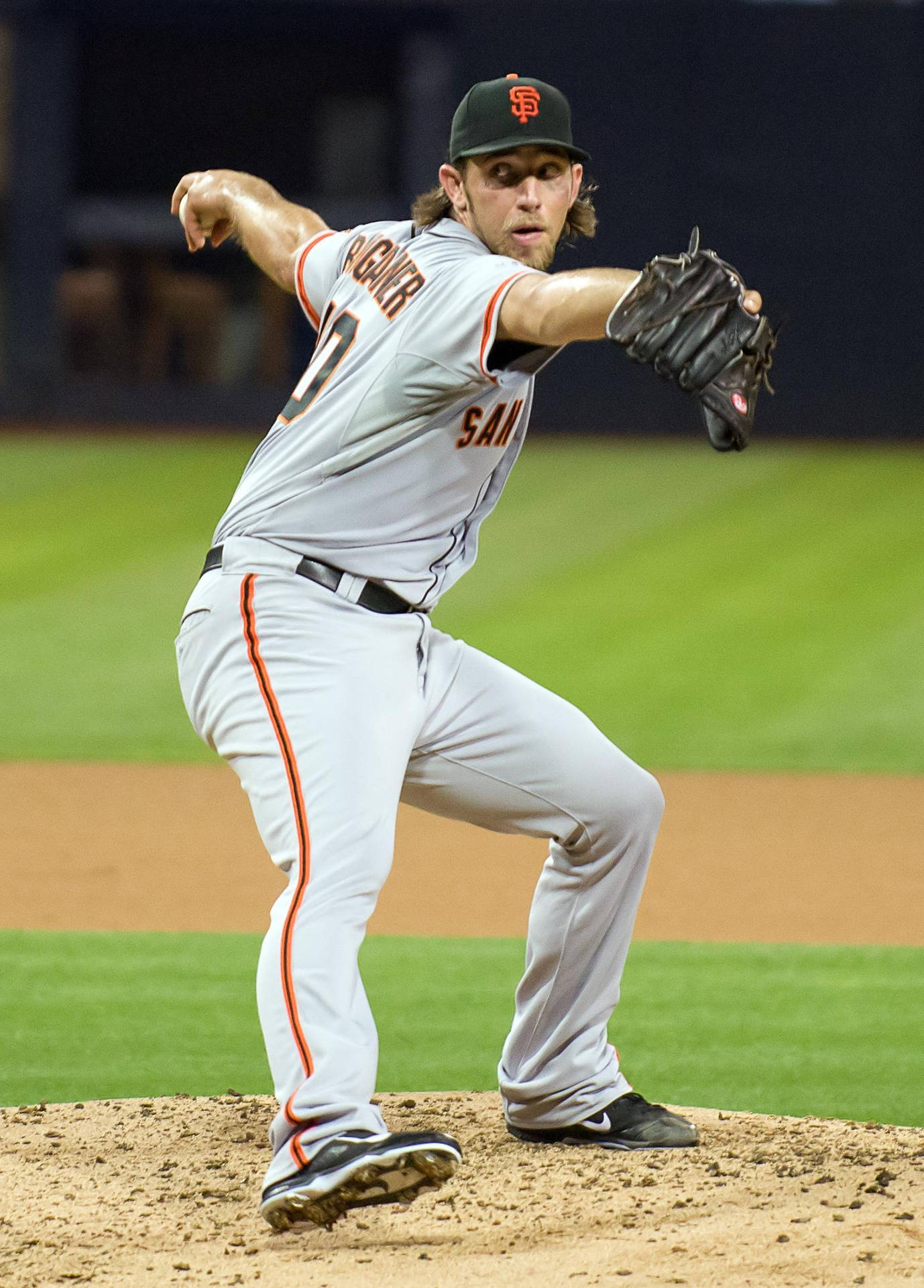 Madison Bumgarner In Throwing Pose Background