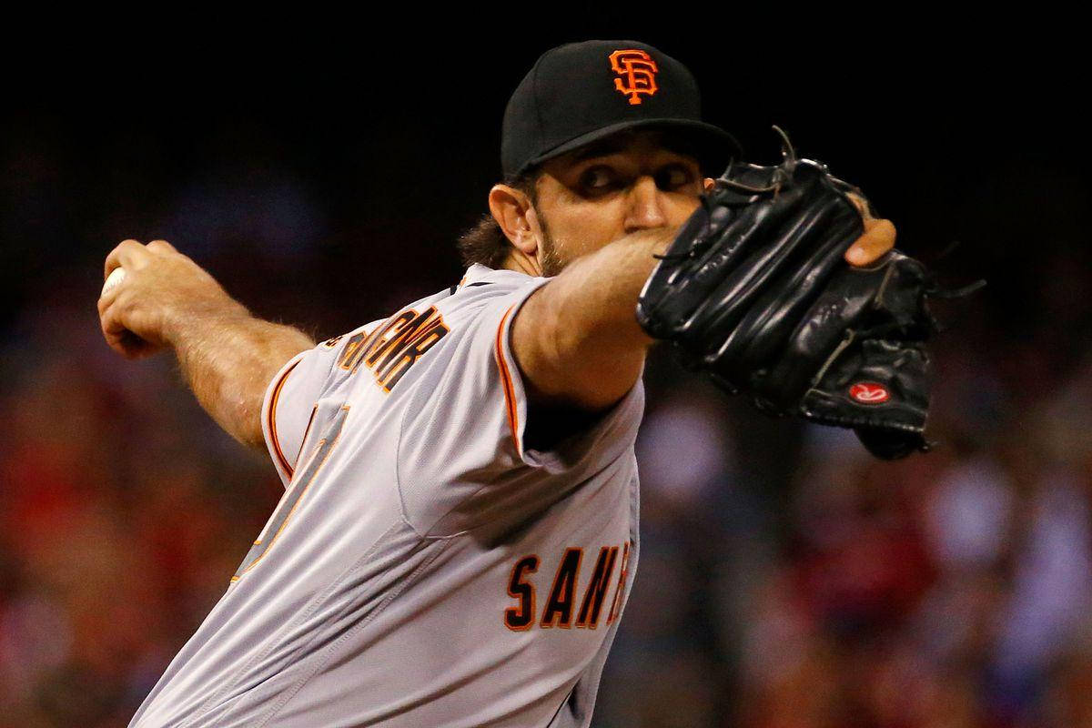 Madison Bumgarner, Professional Baseball Star With Black Mitt