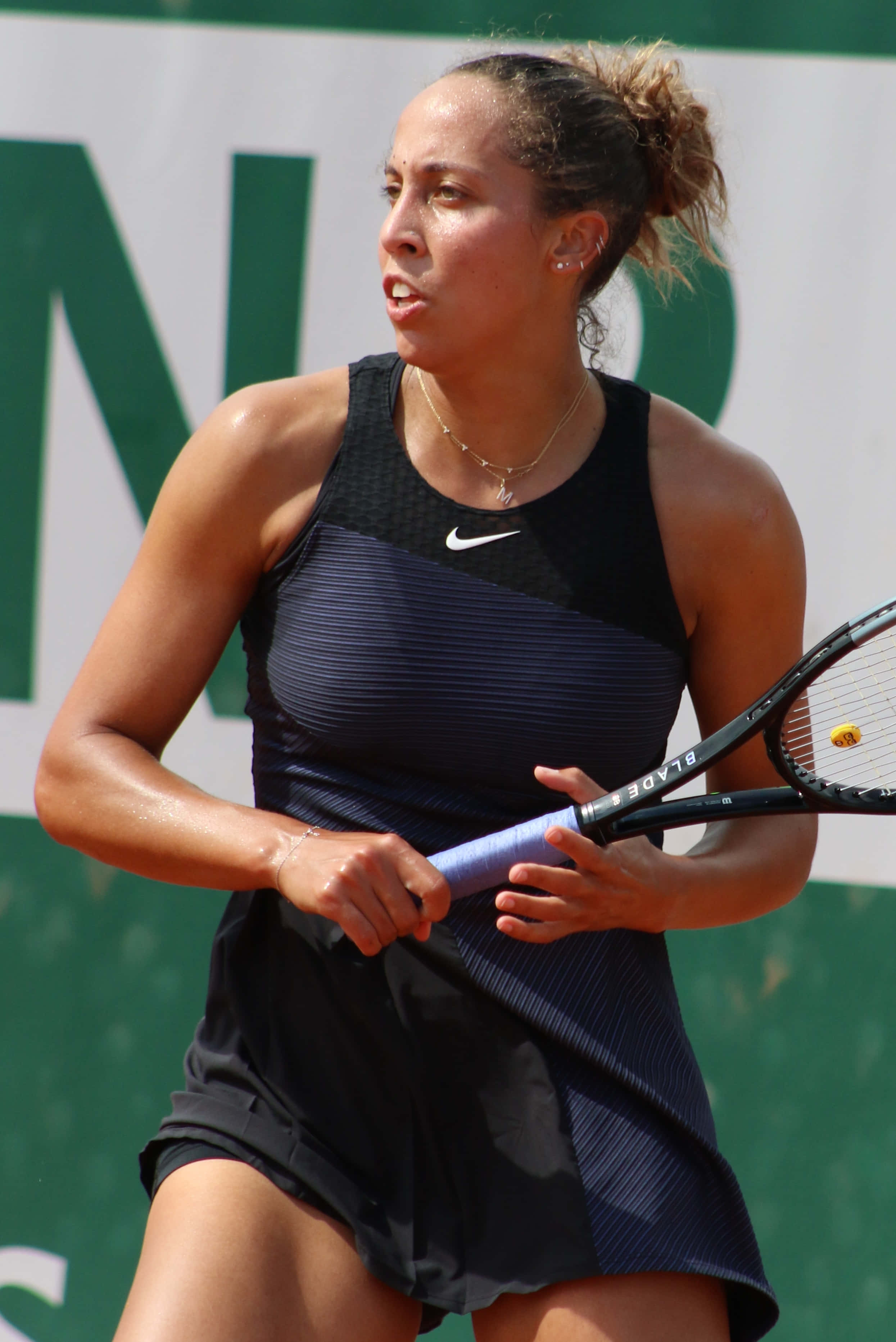 Madison Keys Radiates Strength In Black Tennis Outfit