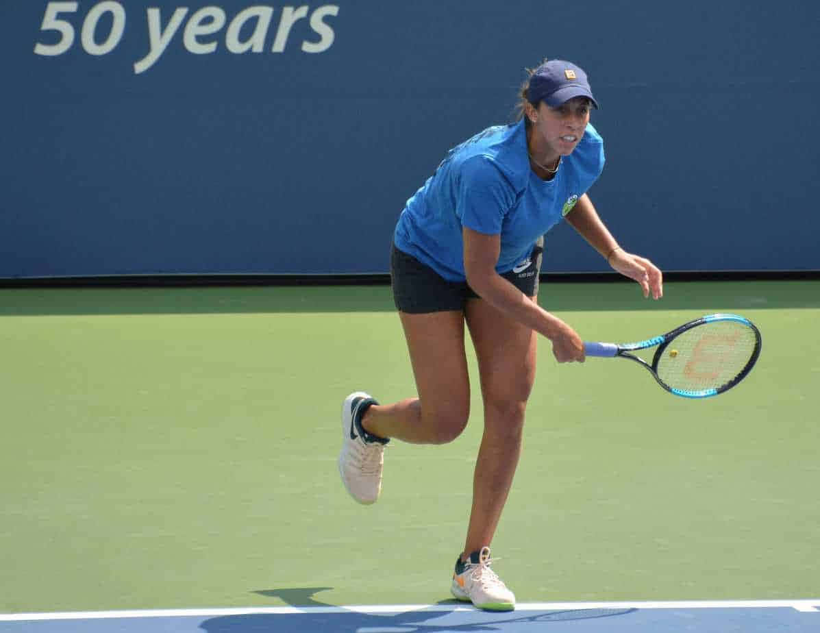 Madison Keys With One Foot Up