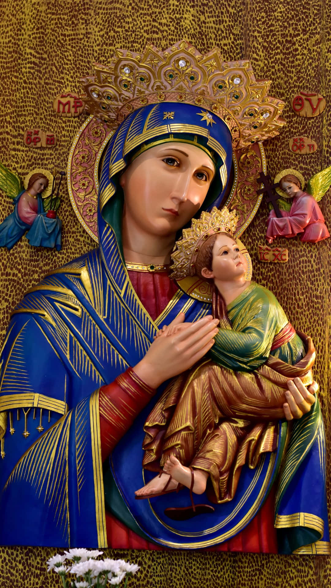 Madonnaand Child Iconography Background
