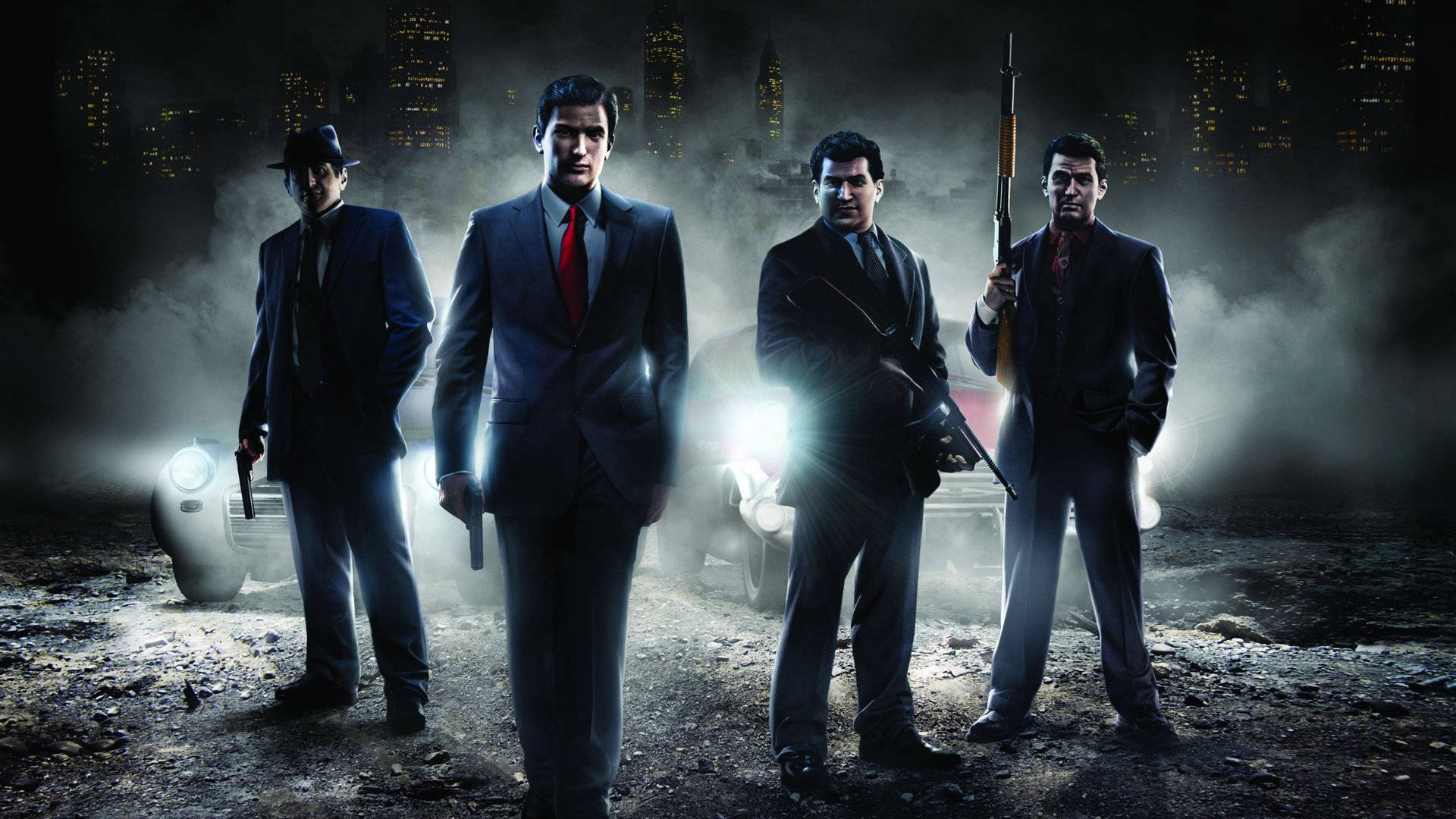 Mafia Mobsters Guns Background