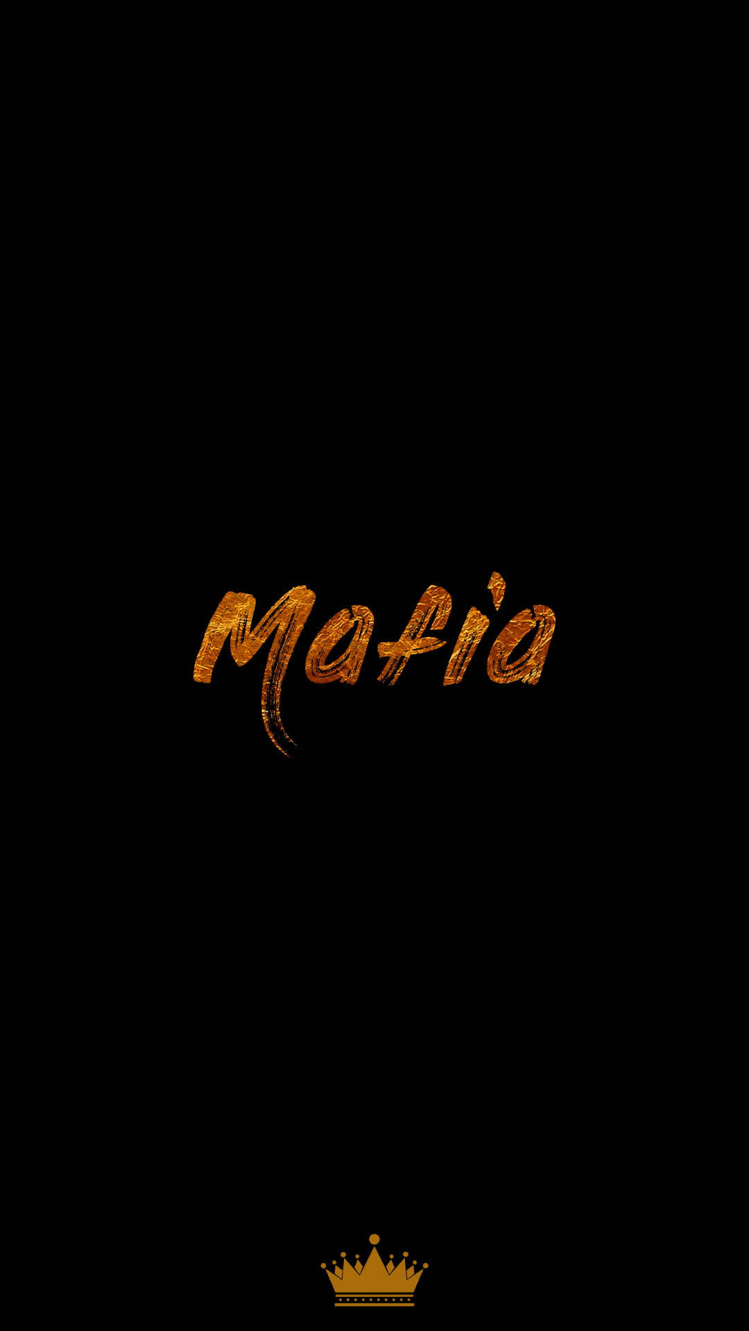Mafia Written On Black Background Background