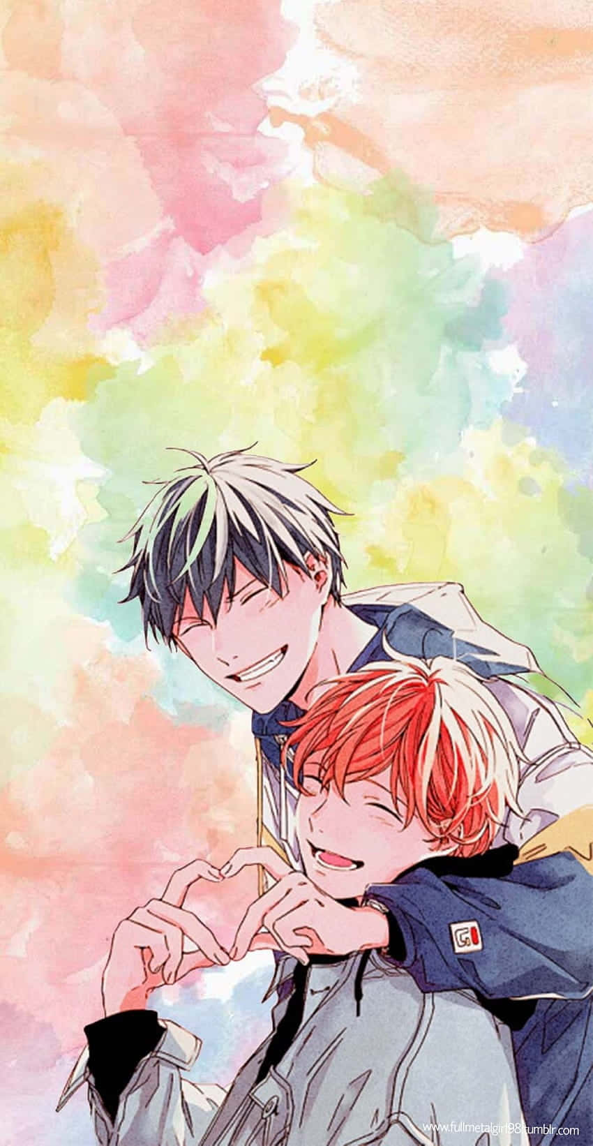 Mafuyu And Ritsuka Colorful Given Anime Background