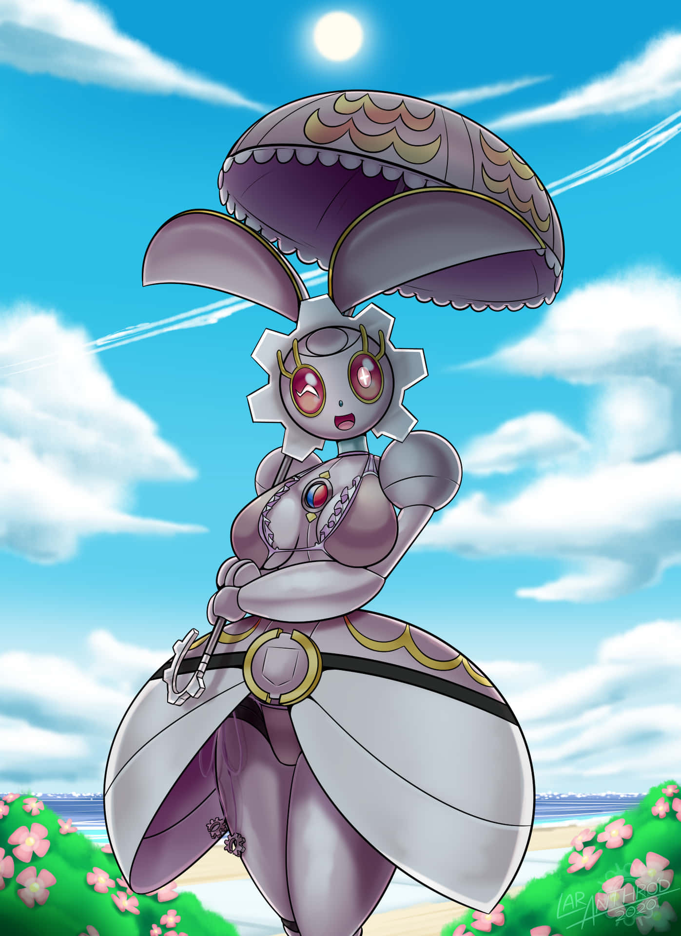 Magearna During A Mythical Summer Background