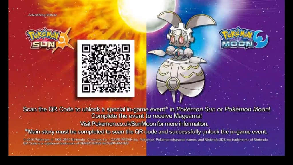 Magearna In Pokemon Sun And Moon Background