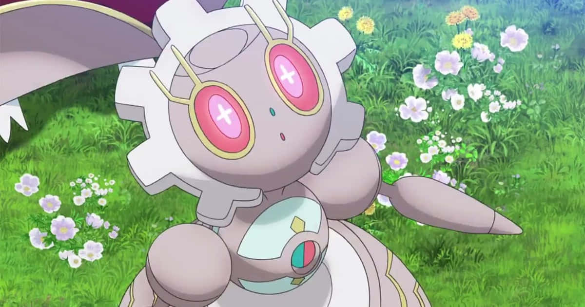 Magearna In The Garden Background