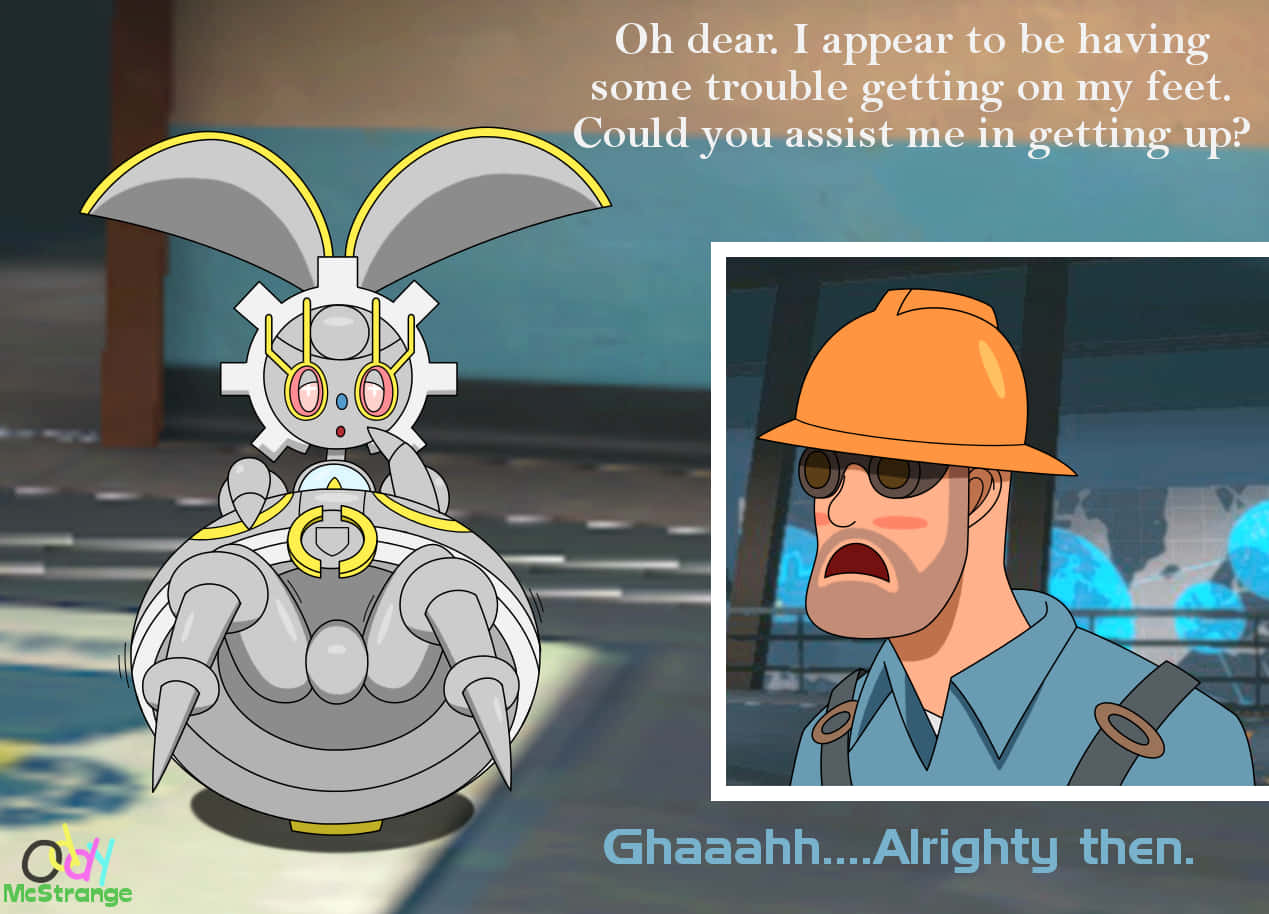 Magearna Needs Assistance Fan Art Background