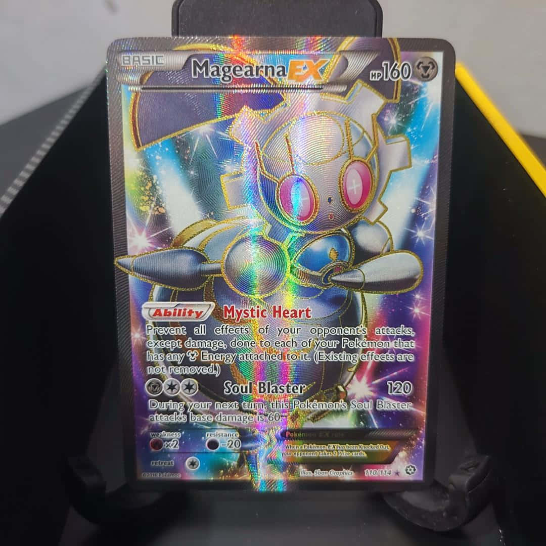 Magearna Pokemon Card In A Box Background